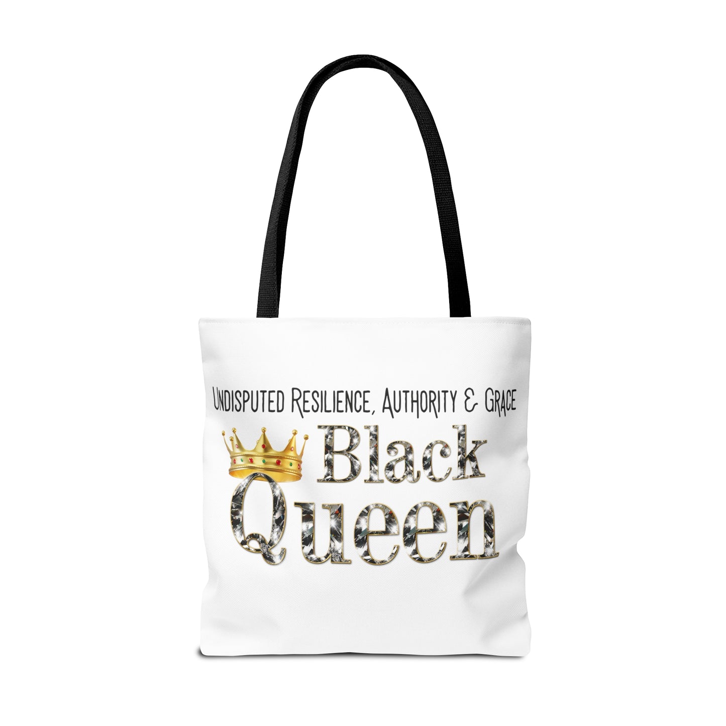 Black Queen Tote Bag (AOP)