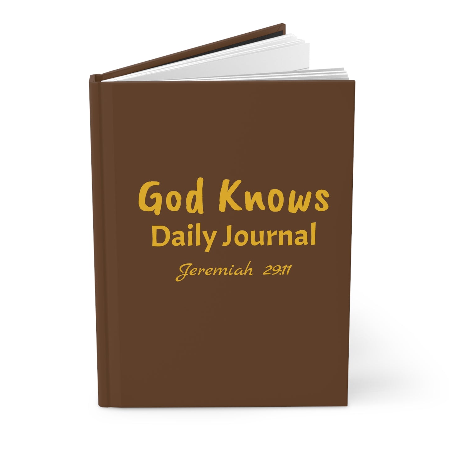 Daily Journal (Brown & Gold) Hardcover Journal Matte