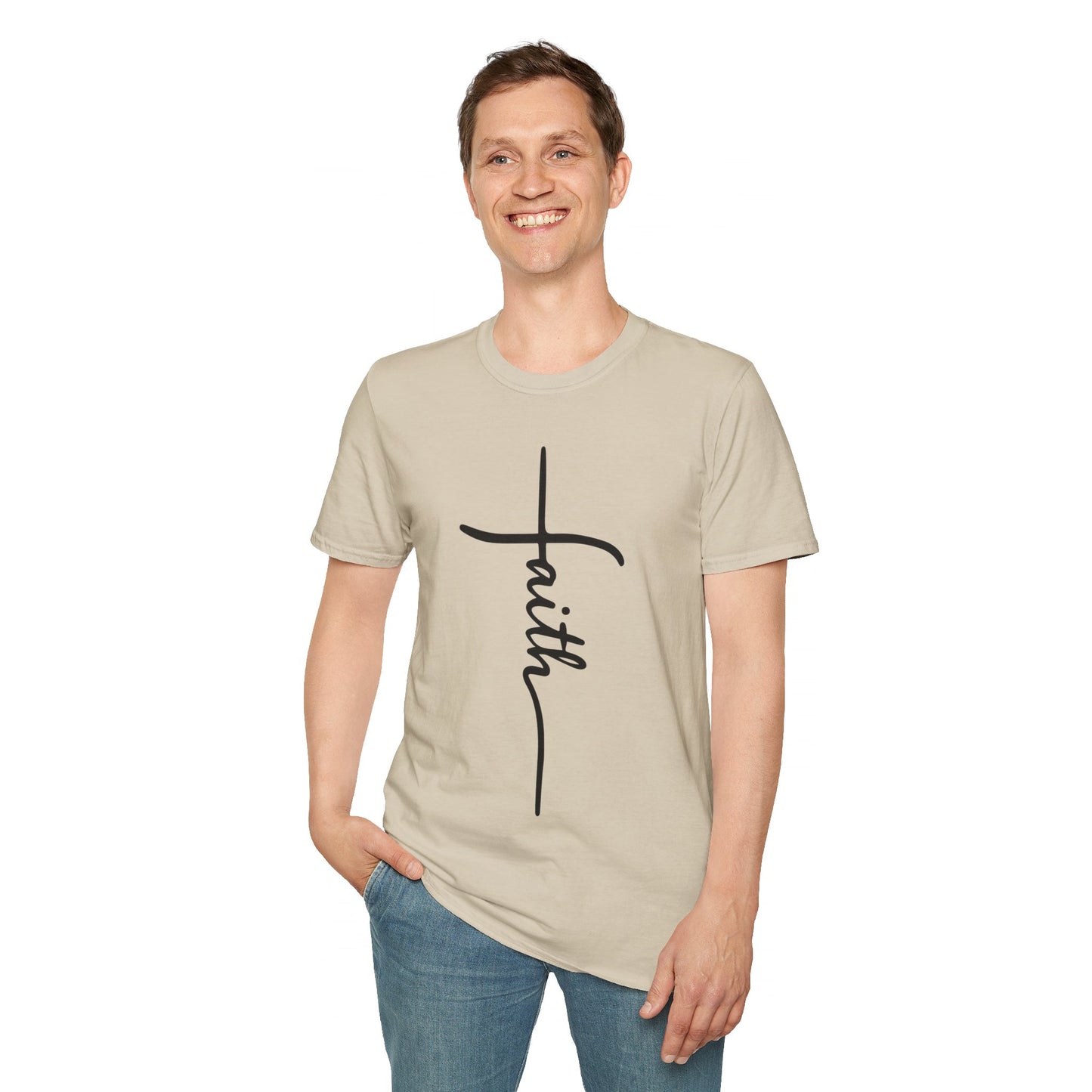 Faith Cross Unisex Softstyle T-Shirt