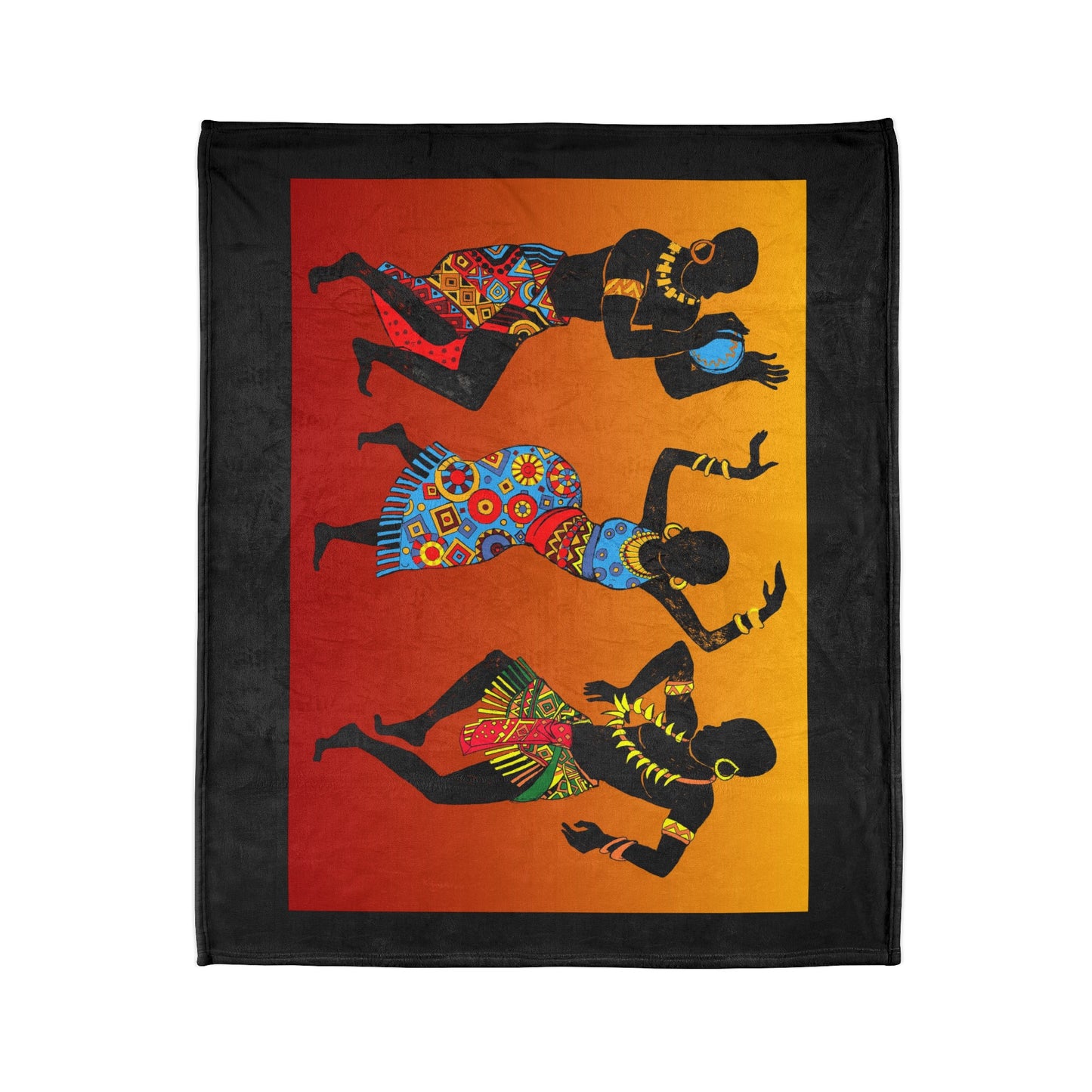 African Dancer Soft Polyester Blanket