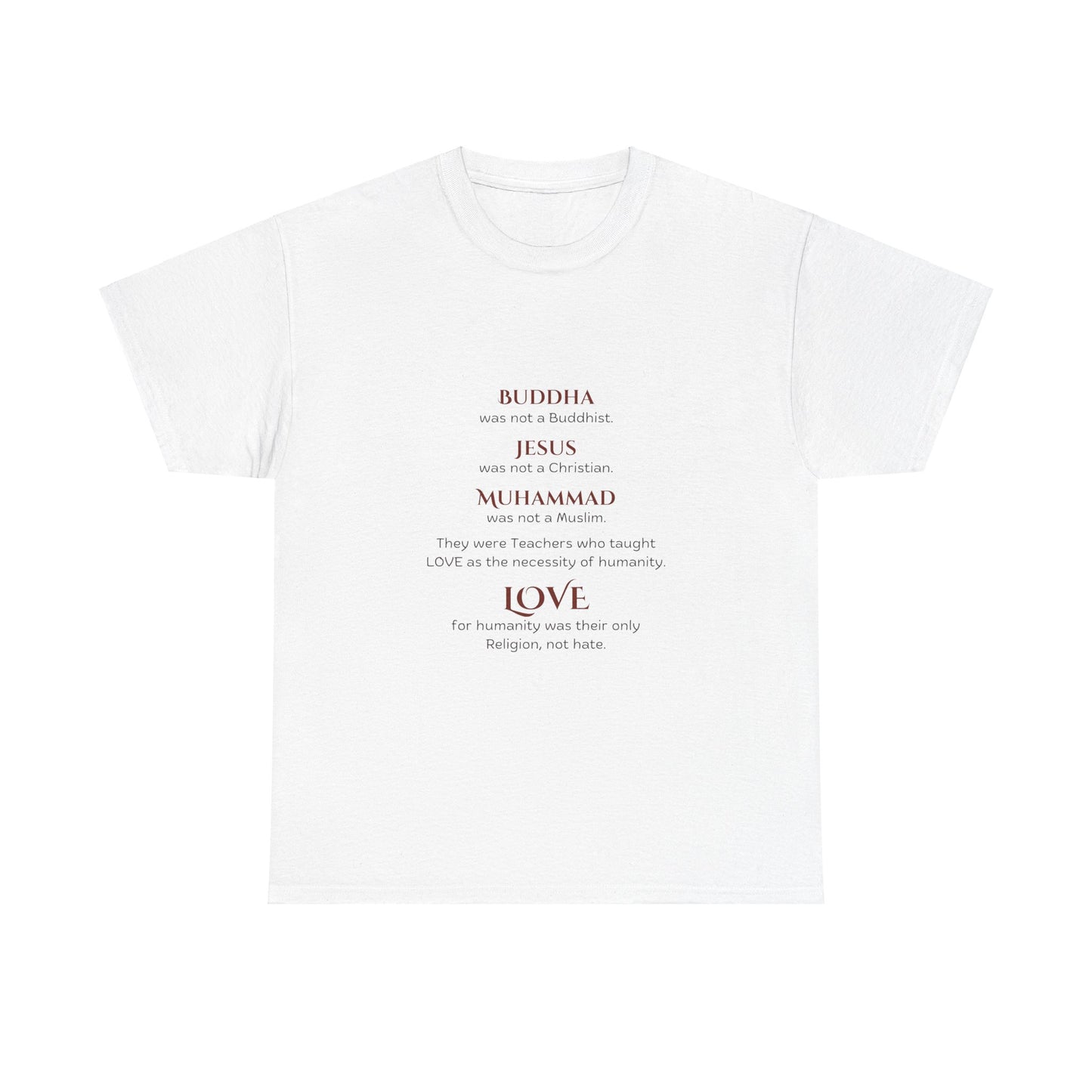 Love is Our Religion Unisex Heavy Cotton Tee
