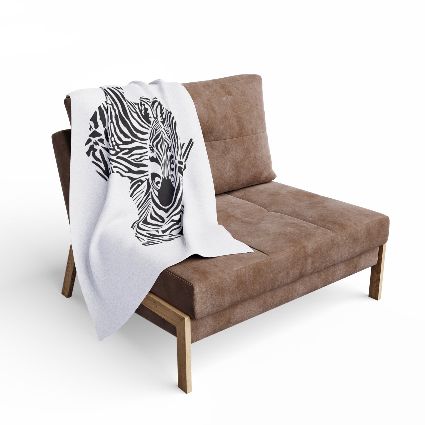 African Zebra Print Arctic Fleece Blanket