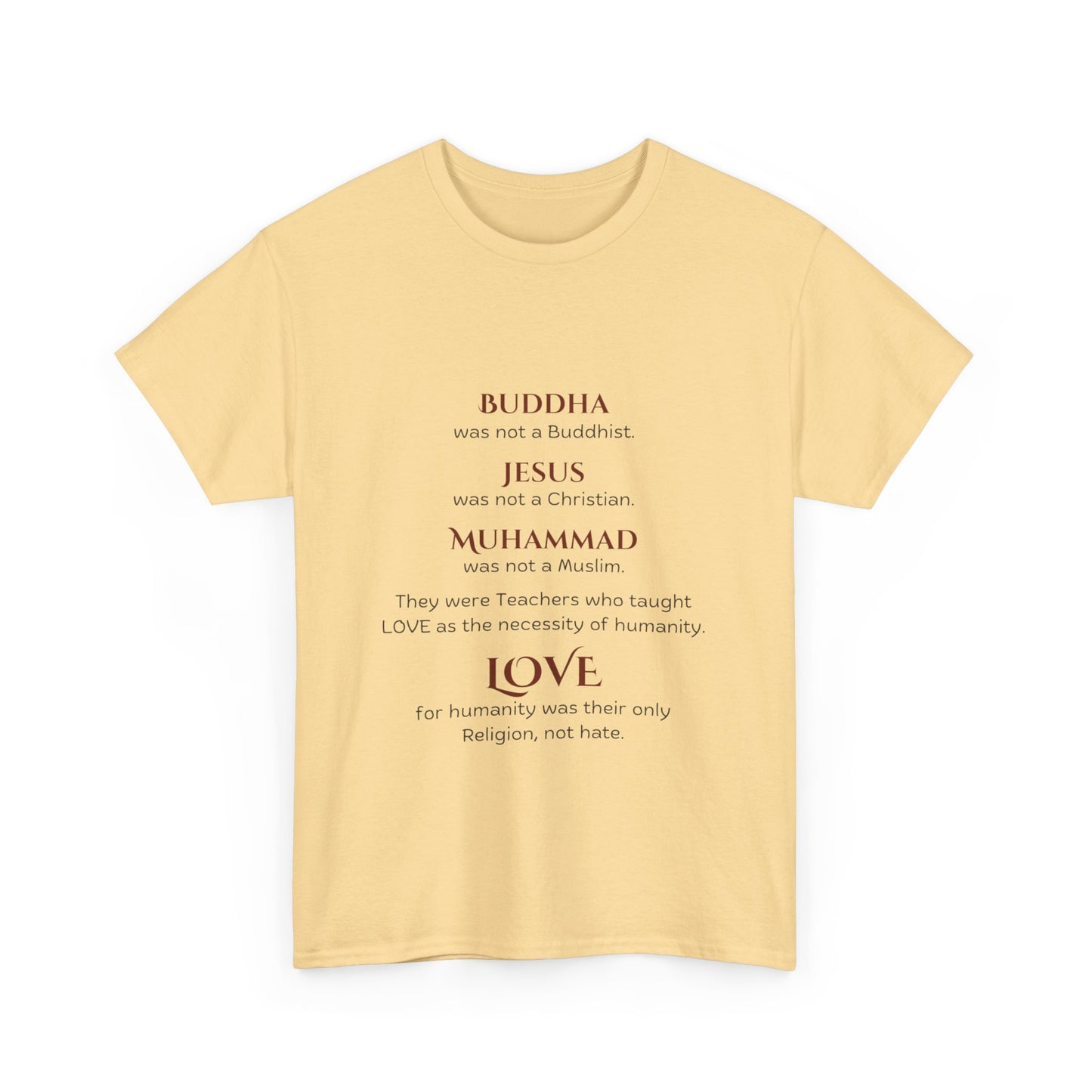 Love is Our Religion Unisex Heavy Cotton Tee