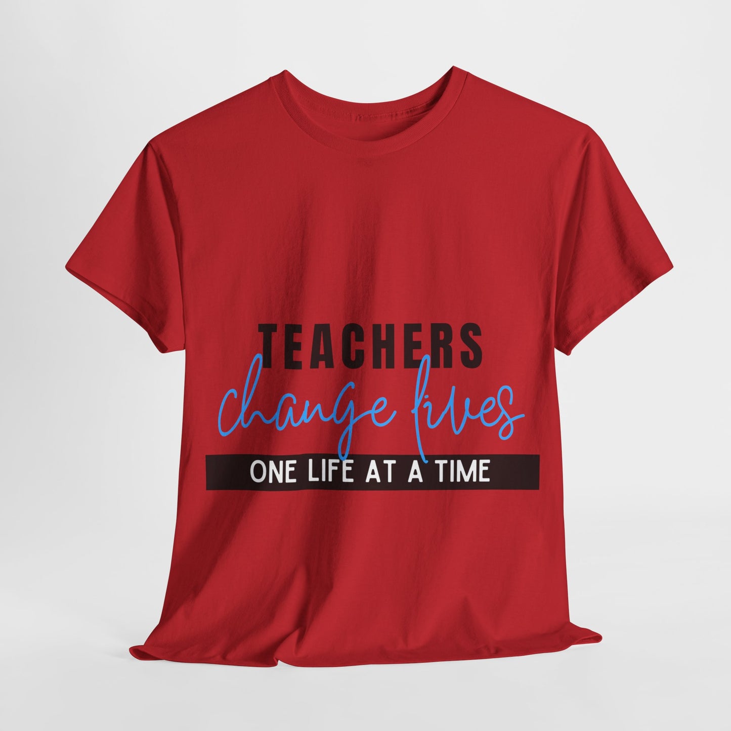 Teachers Change Lives Unisex Heavy Cotton Tee