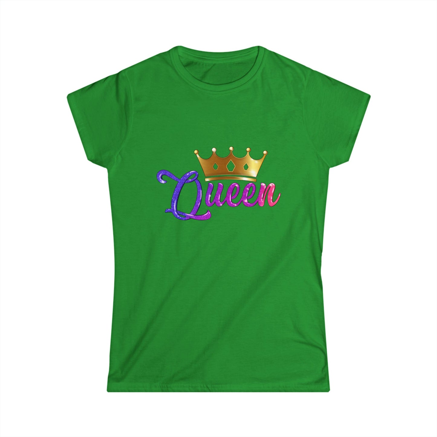 Queen Crown Women's Softstyle Tee - Celebrate Your Royalty