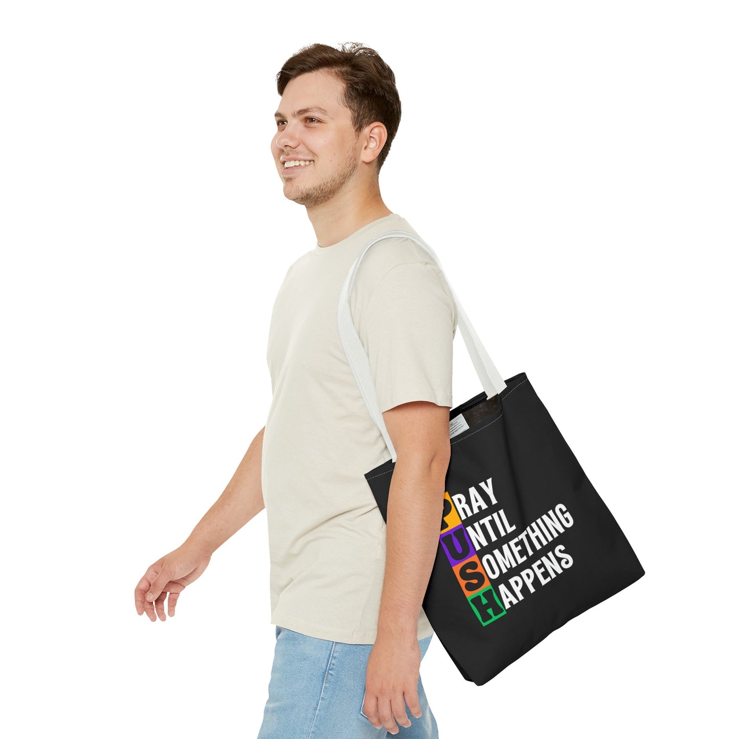 PUSH Tote Bag (AOP)