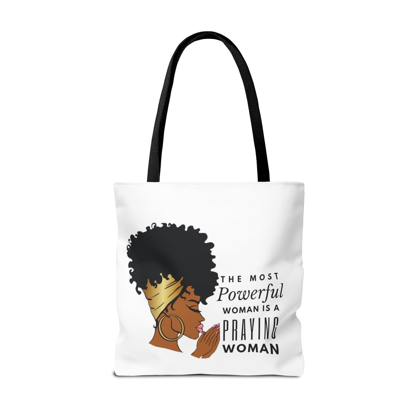 Praying Woman Tote Bag (AOP)