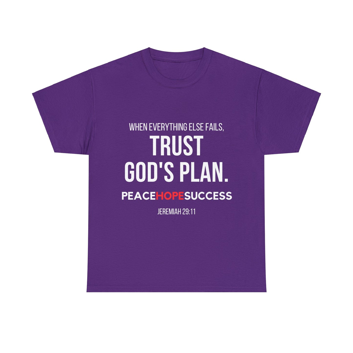 Trust God's Plan Unisex Heavy Cotton Tee