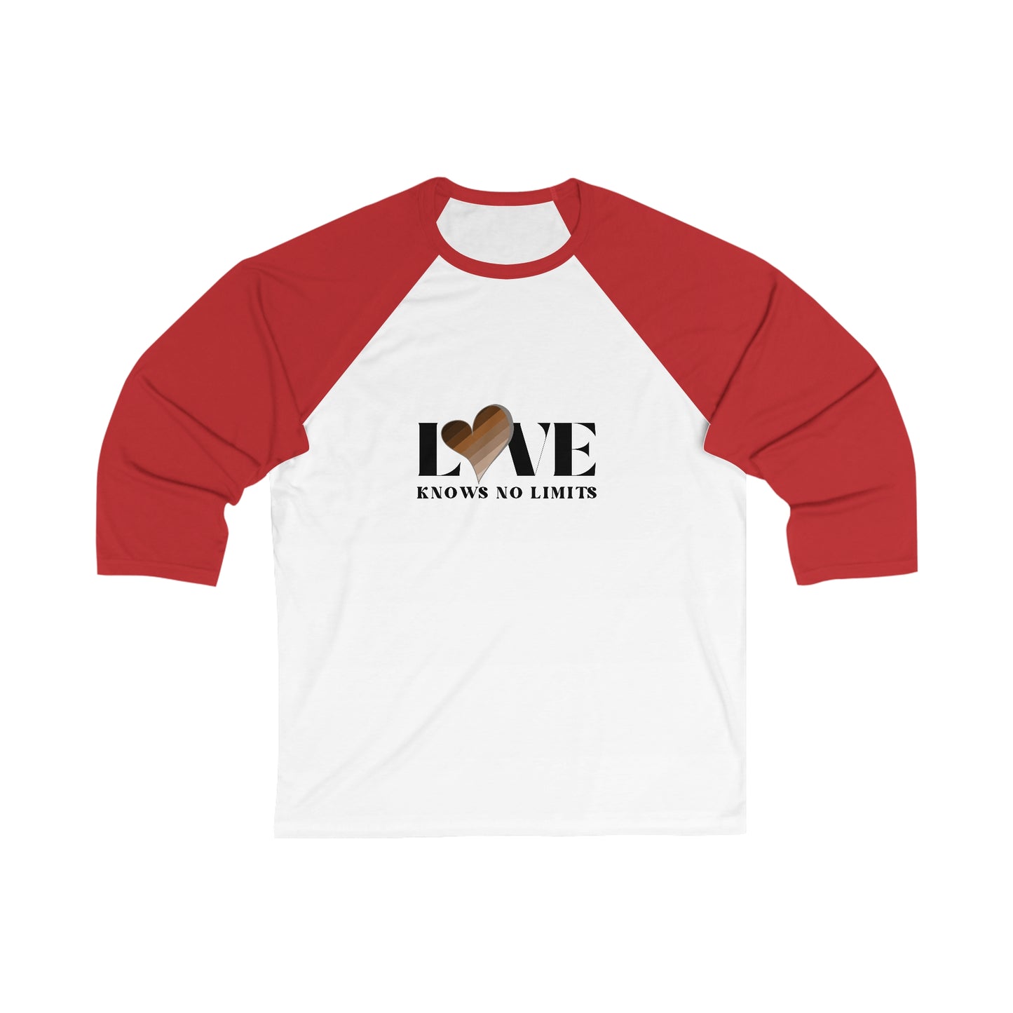 Love Knows No Limits Unisex 3\4 Sleeve Baseball Tee