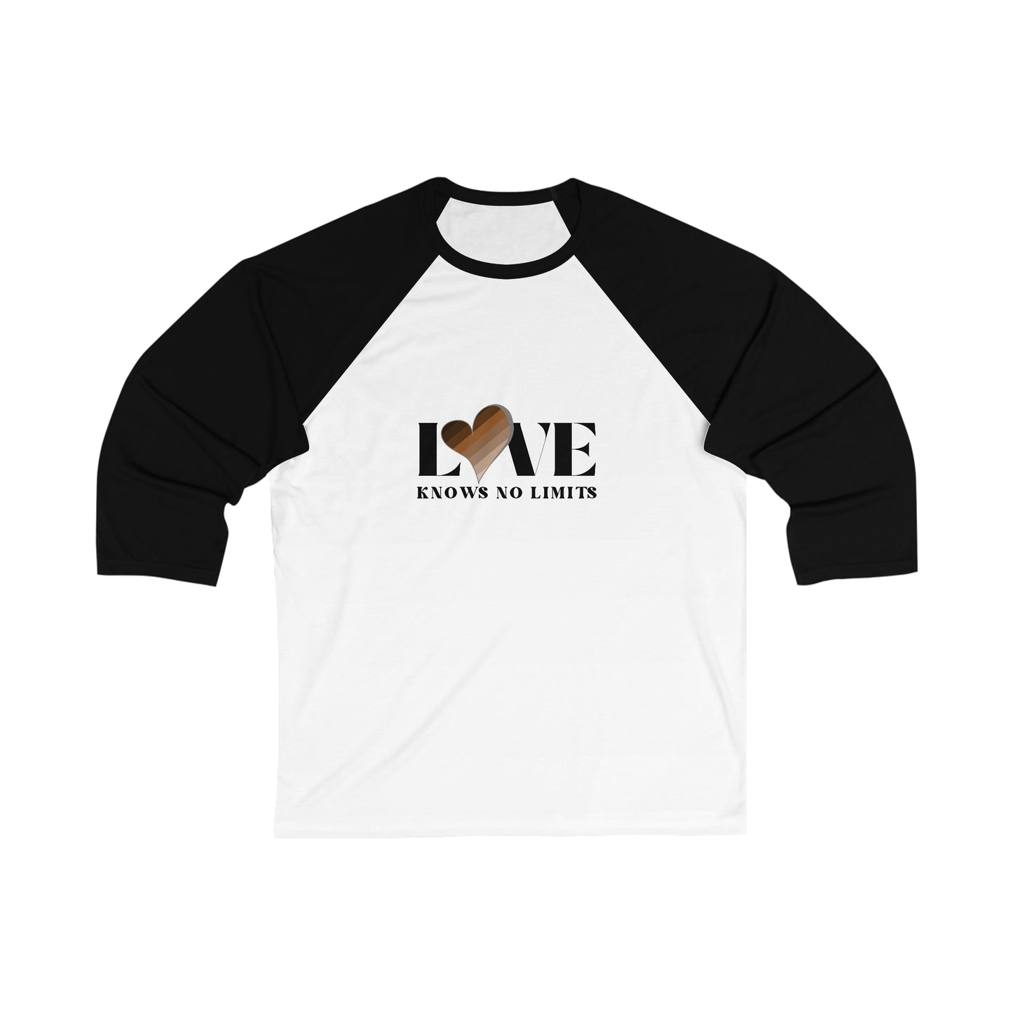 Love Knows No Limits Unisex 3\4 Sleeve Baseball Tee