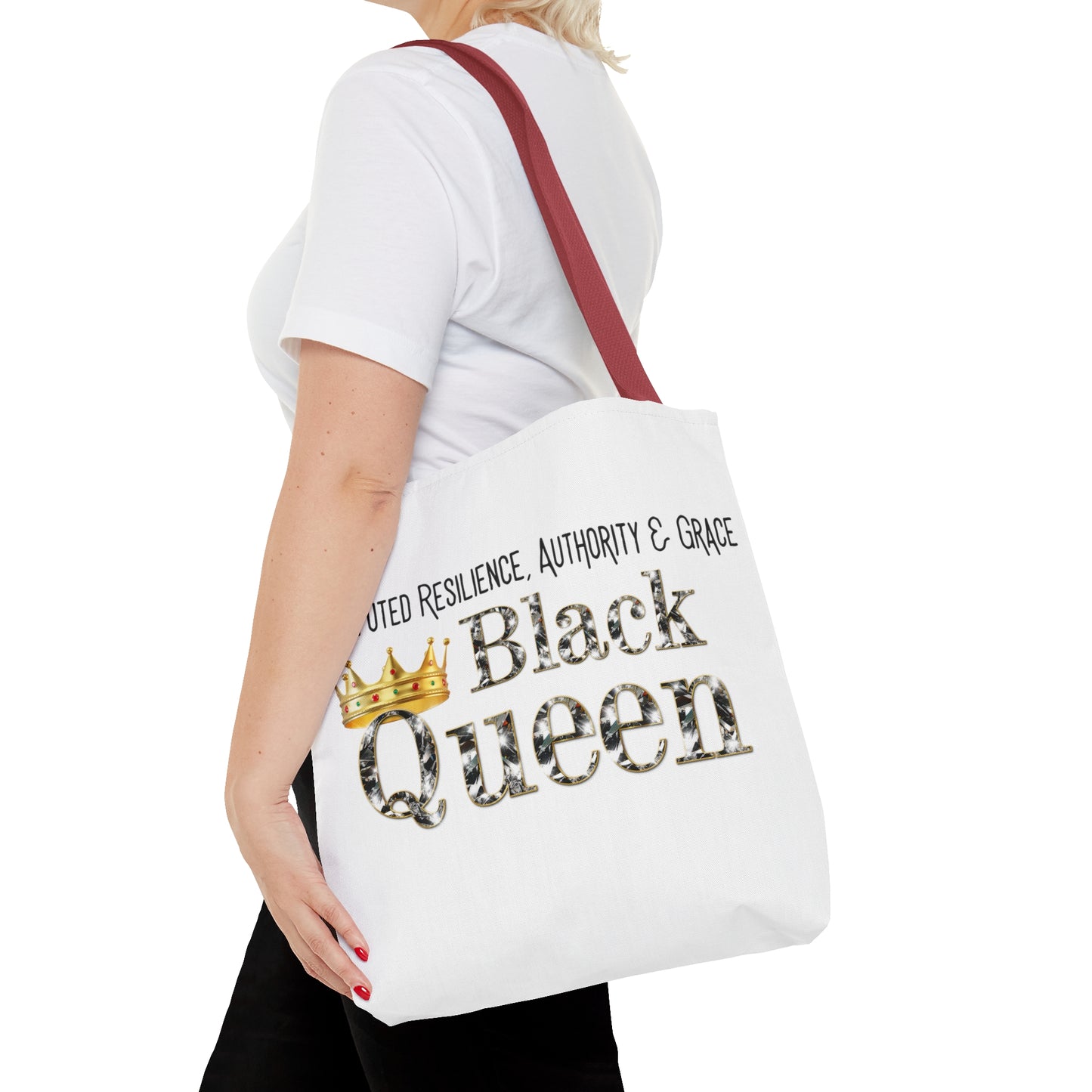 Black Queen Tote Bag (AOP)