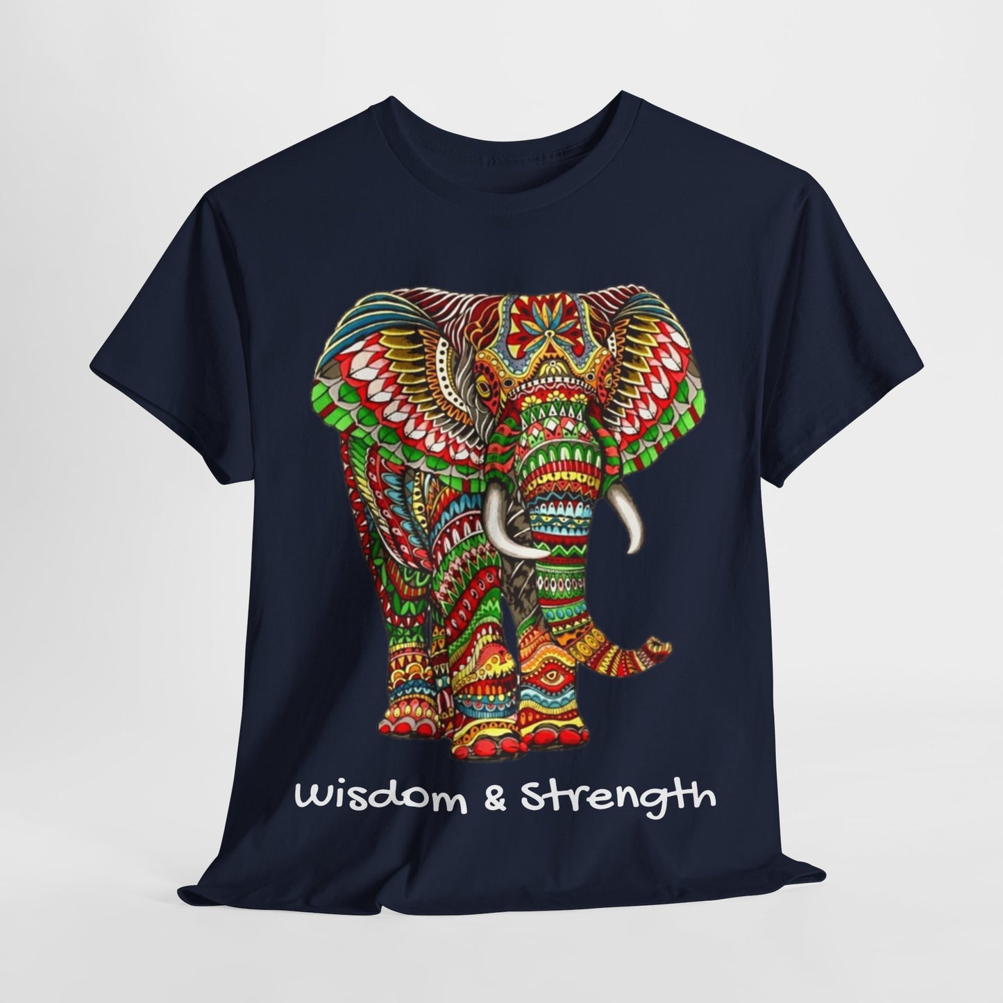 Colored Elephant Unisex Heavy Cotton Tee