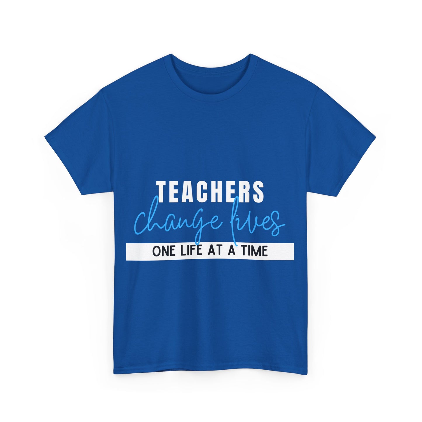 Teachers Change Lives Unisex Heavy Cotton Tee