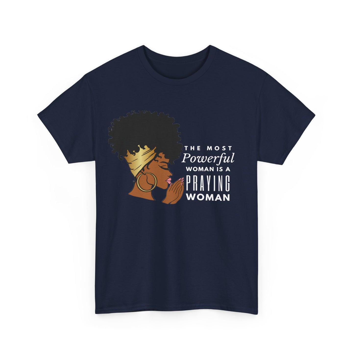 Praying Woman Unisex Heavy Cotton Tee