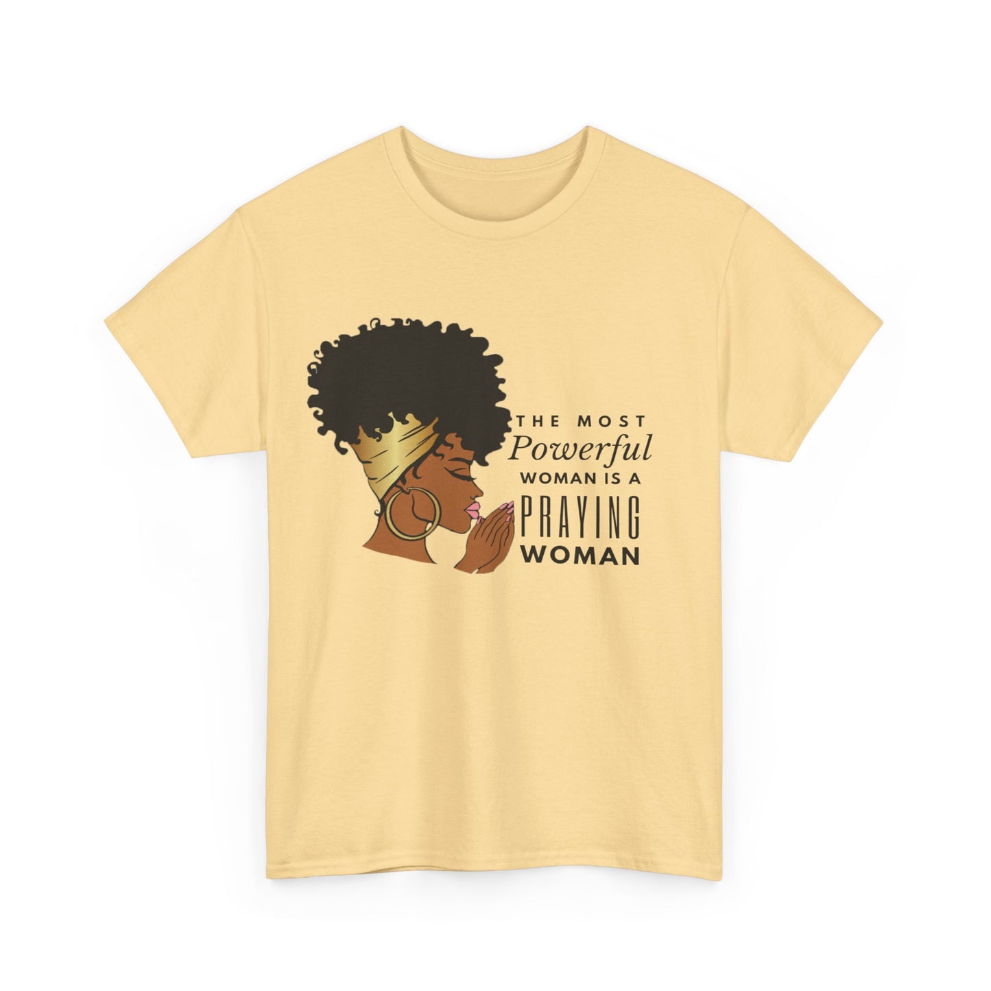 Praying Woman Unisex Heavy Cotton Tee