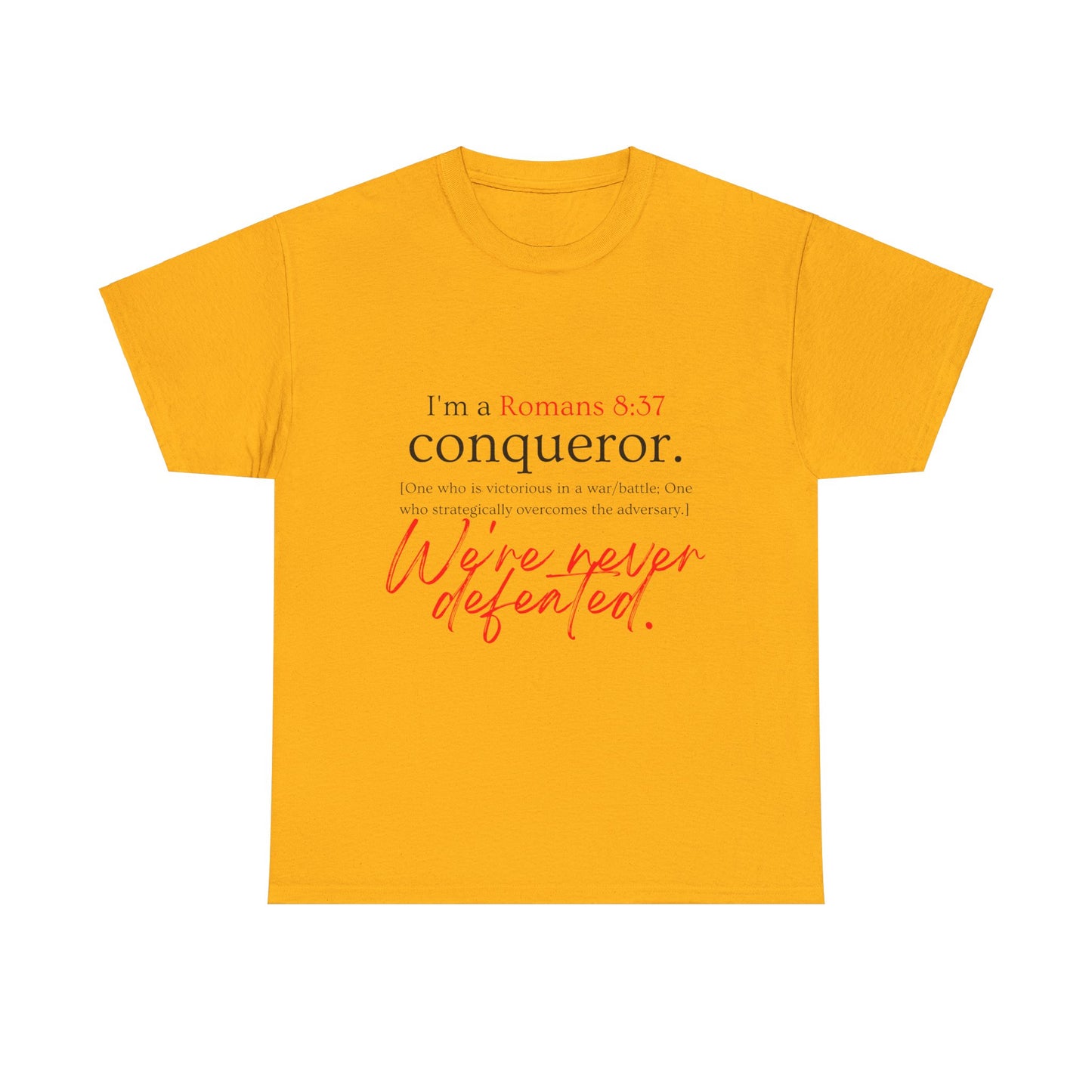 More than a Conqueror Unisex Heavy Cotton Tee