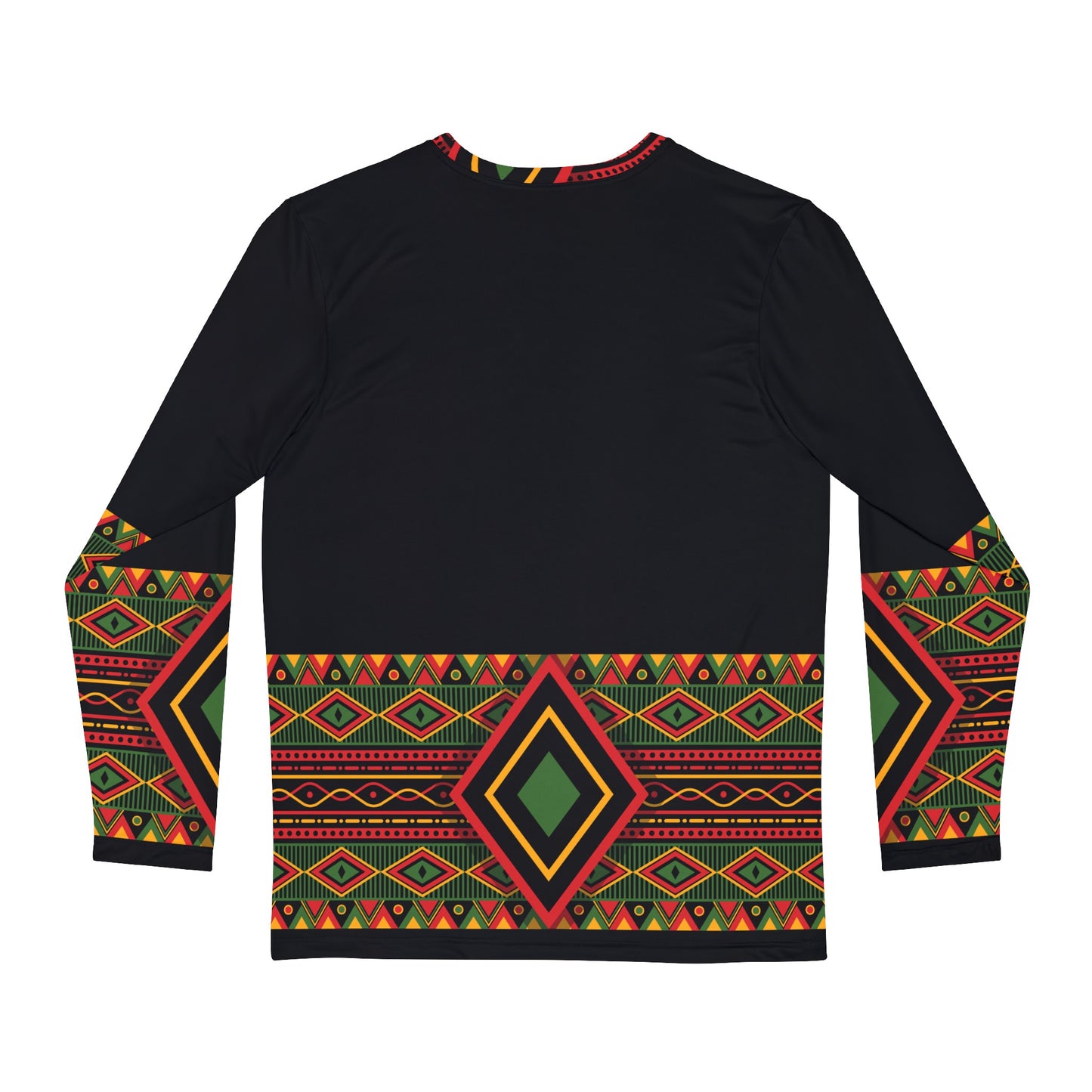 Kente Print Long Sleeve Shirt (AOP)