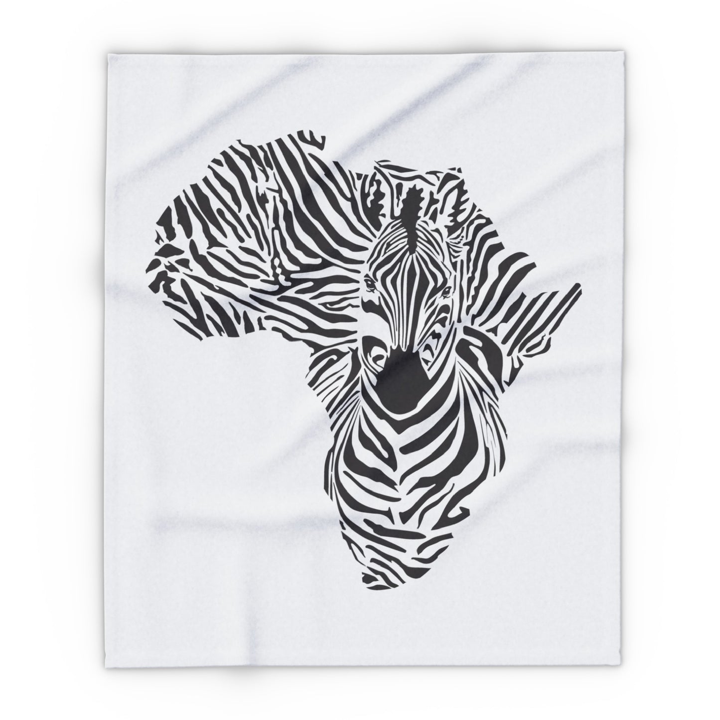 African Zebra Print Arctic Fleece Blanket