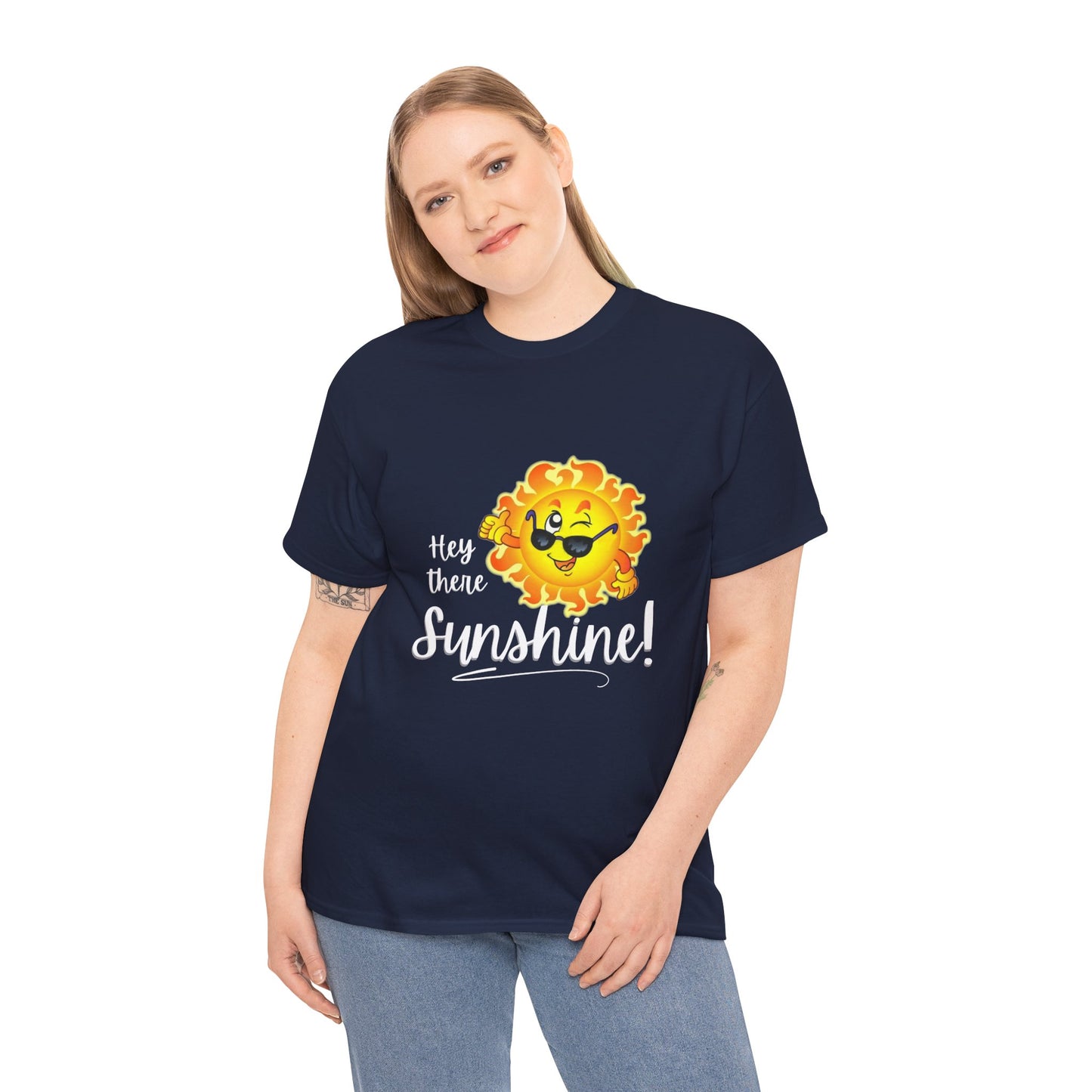 Hey Sunshine Unisex Heavy Cotton Tee