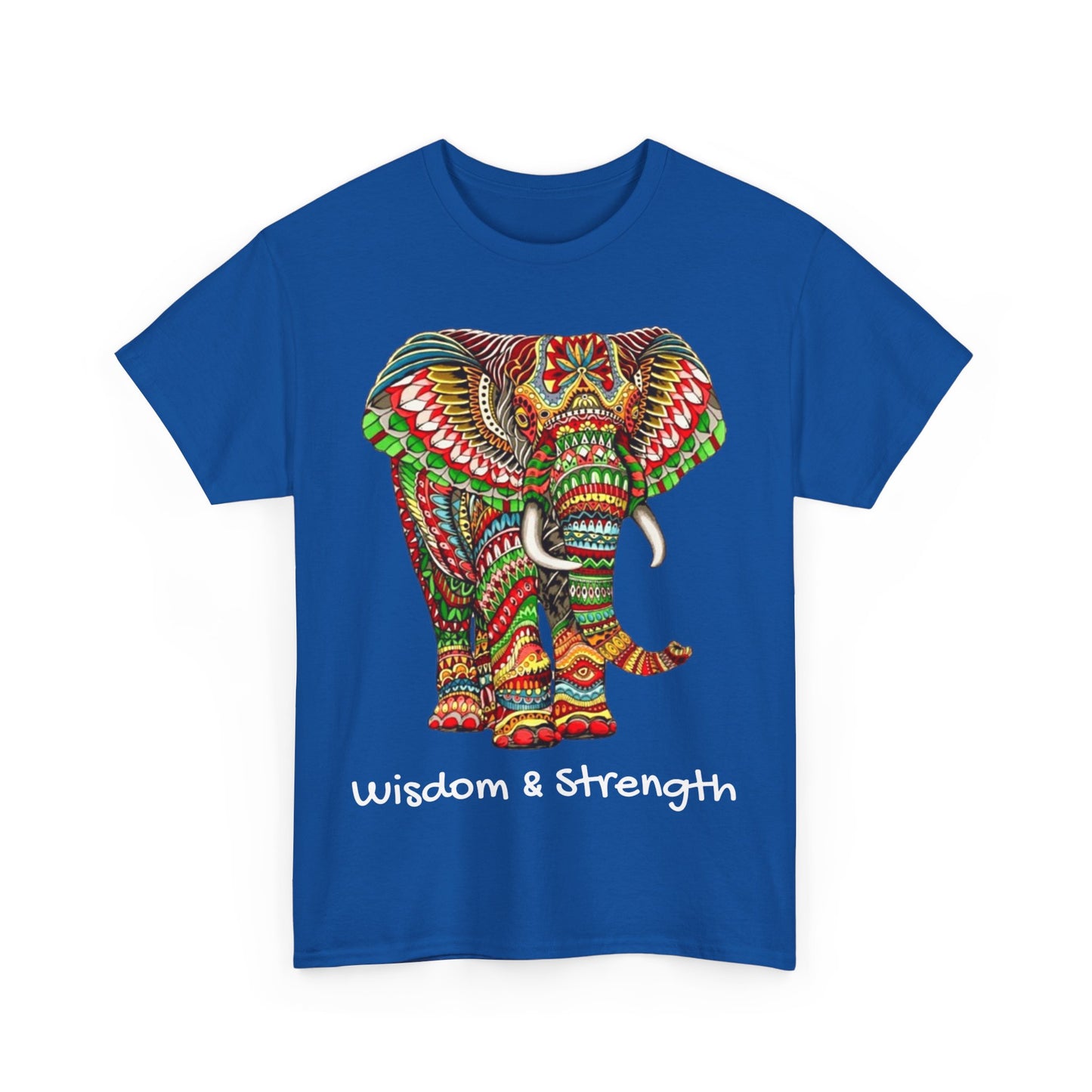 Colored Elephant Unisex Heavy Cotton Tee