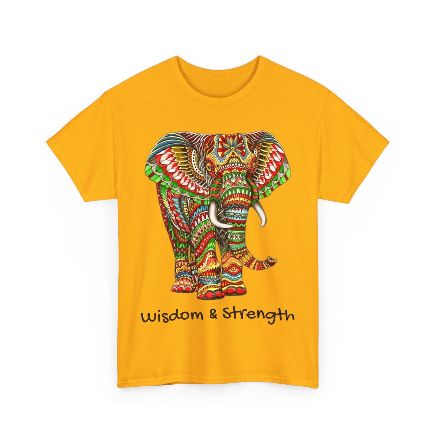 Colored Elephant Unisex Heavy Cotton Tee