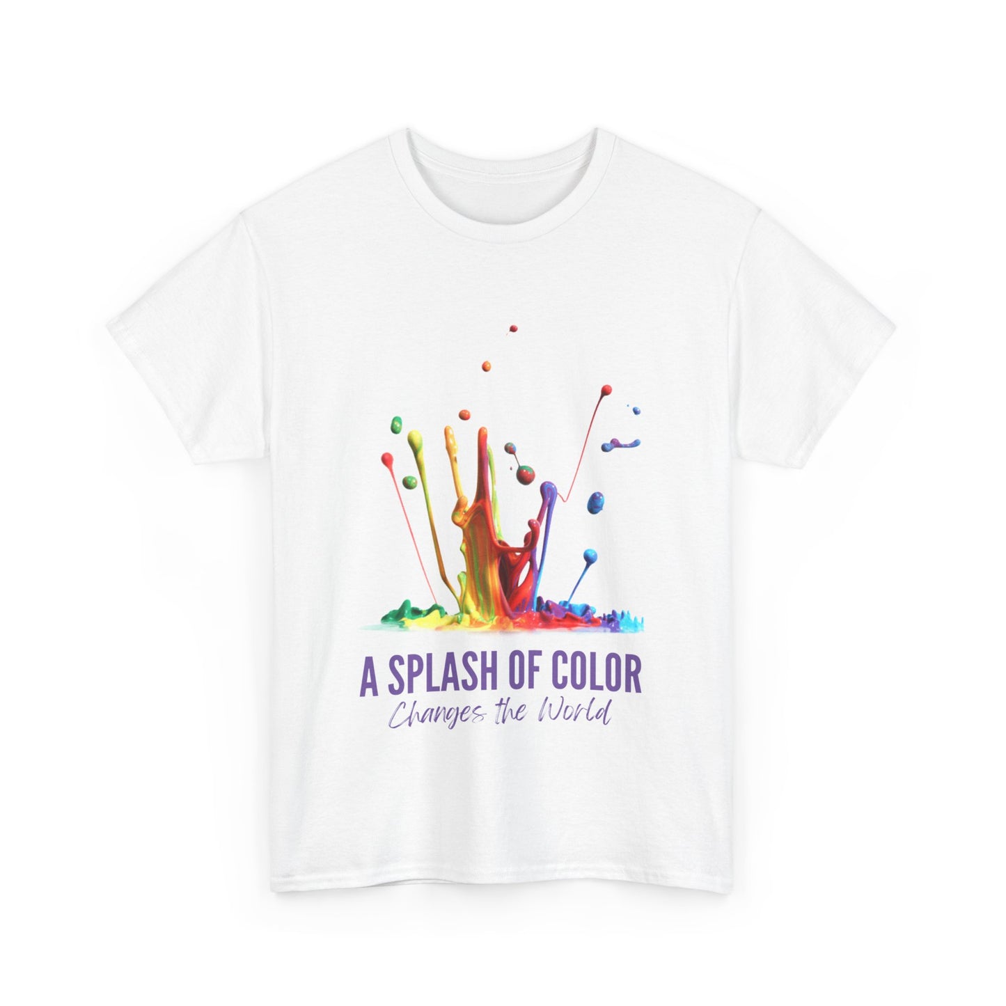 A Splash of Color Unisex Heavy Cotton Tee