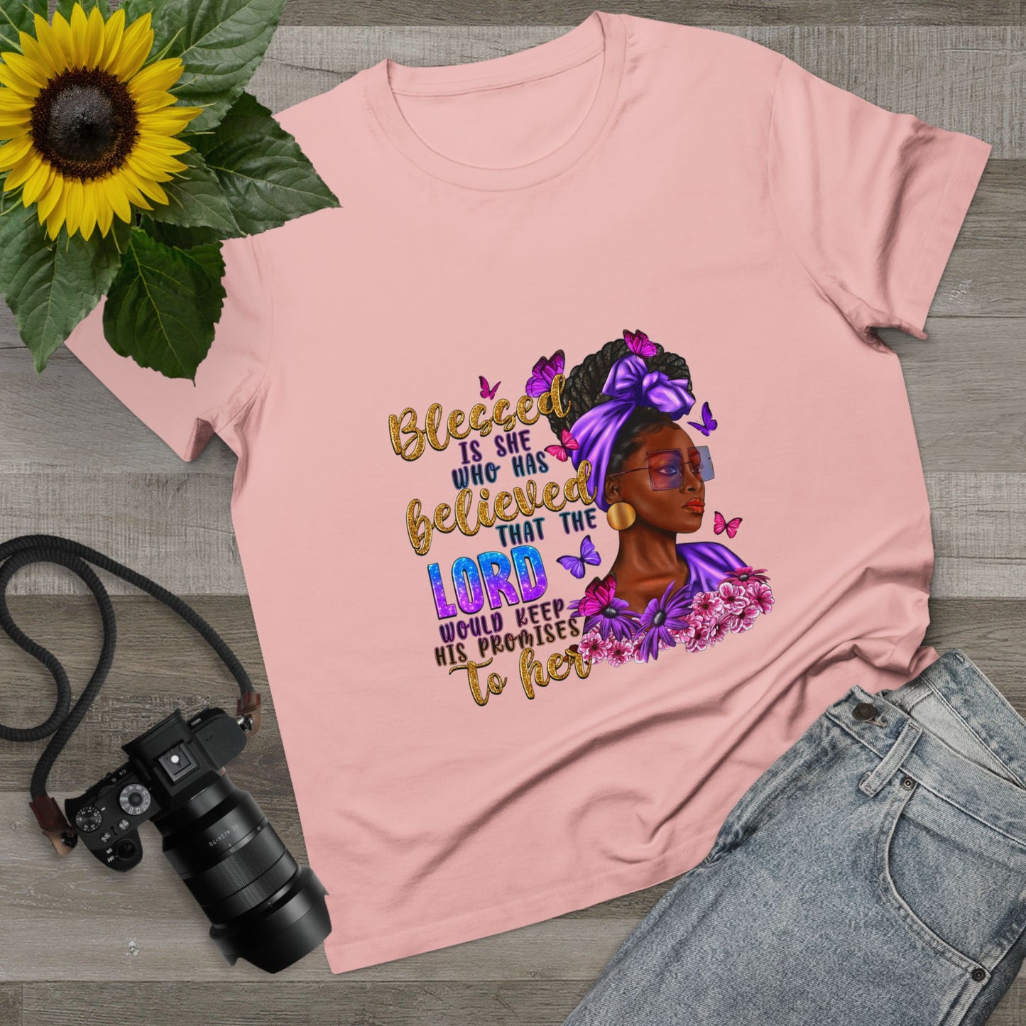 Inspirational Women’s Maple Tee - Blessed is She Design