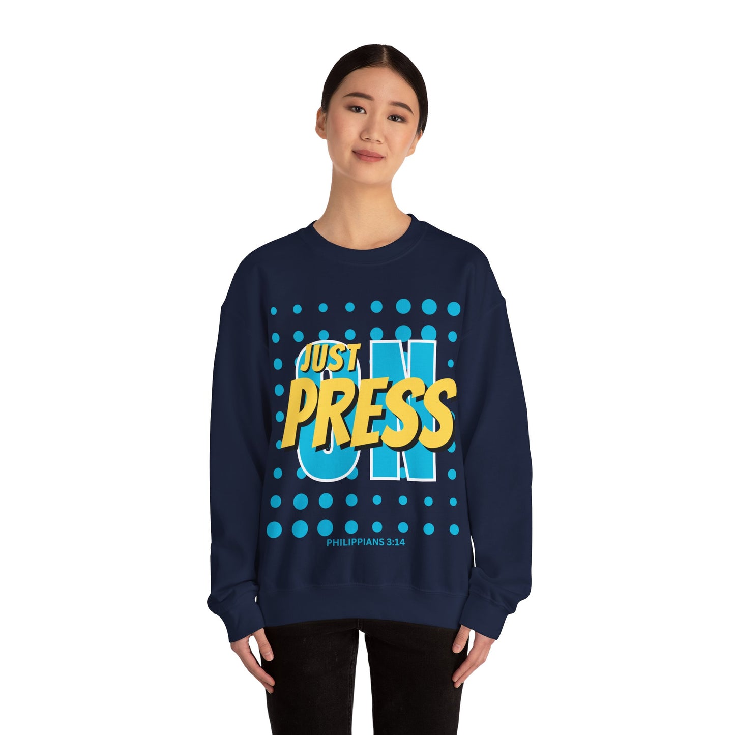 Just Press On Unisex Heavy Blend™ Crewneck Sweatshirt