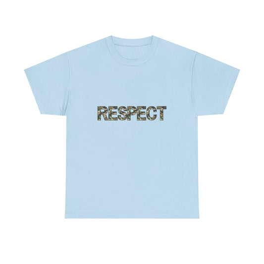 Unisex Heavy Cotton Tee - Camo Respect T-Shirt