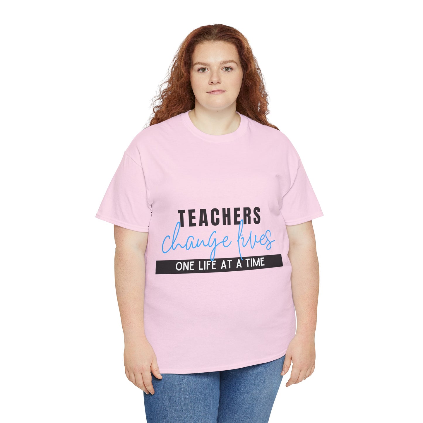 Teachers Change Lives Unisex Heavy Cotton Tee