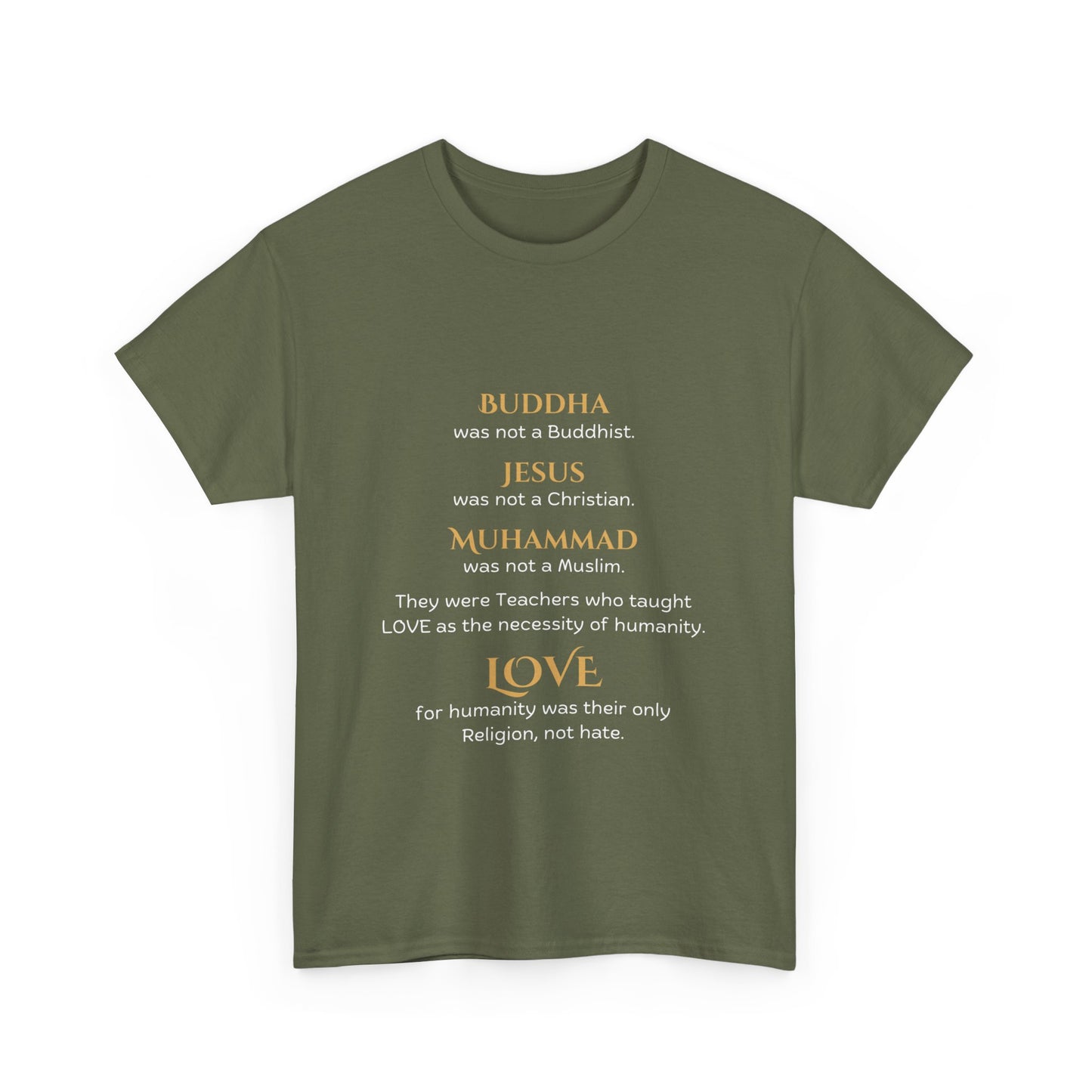 Love is Our Religion Unisex Heavy Cotton Tee