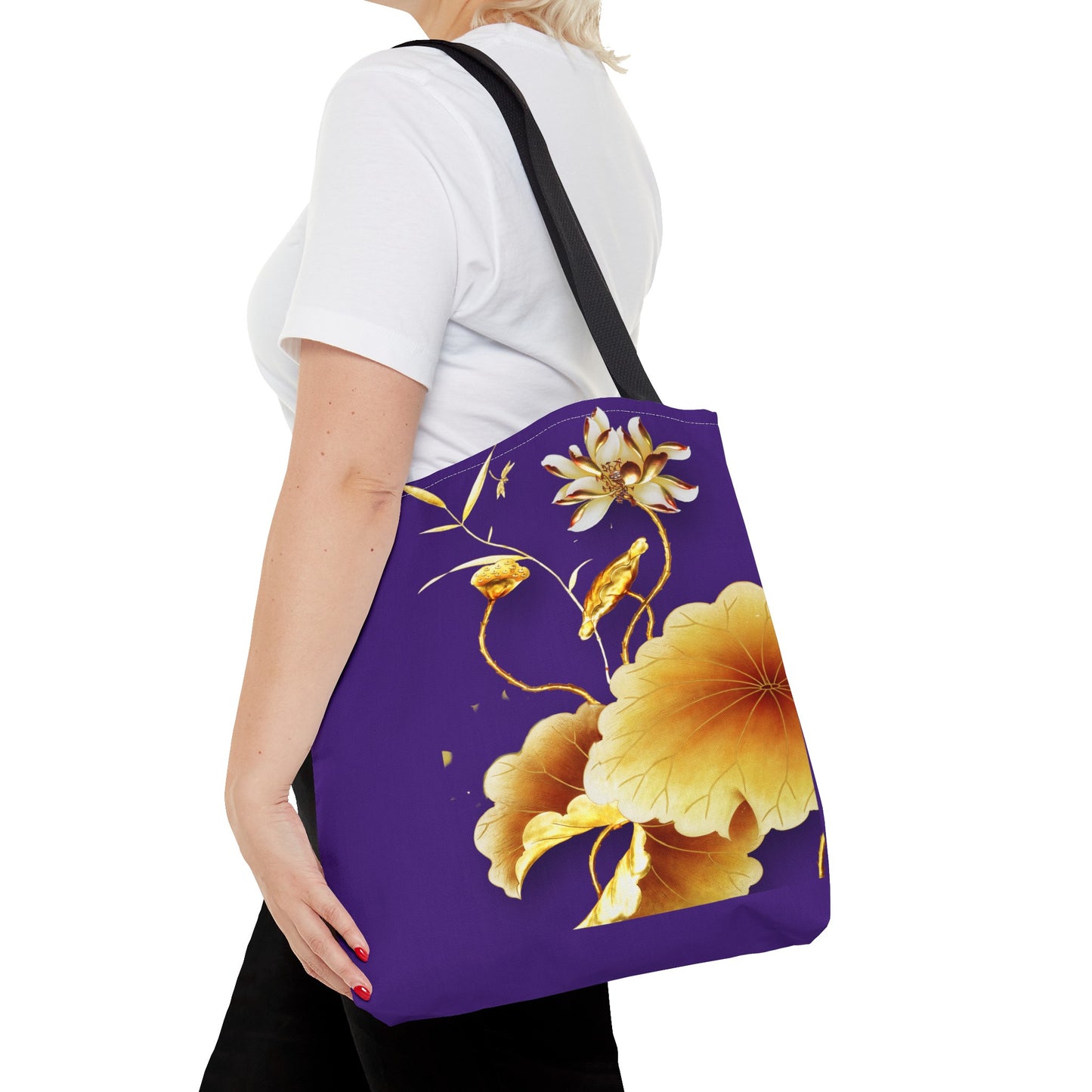 Golden Flower Tote Bag (AOP)