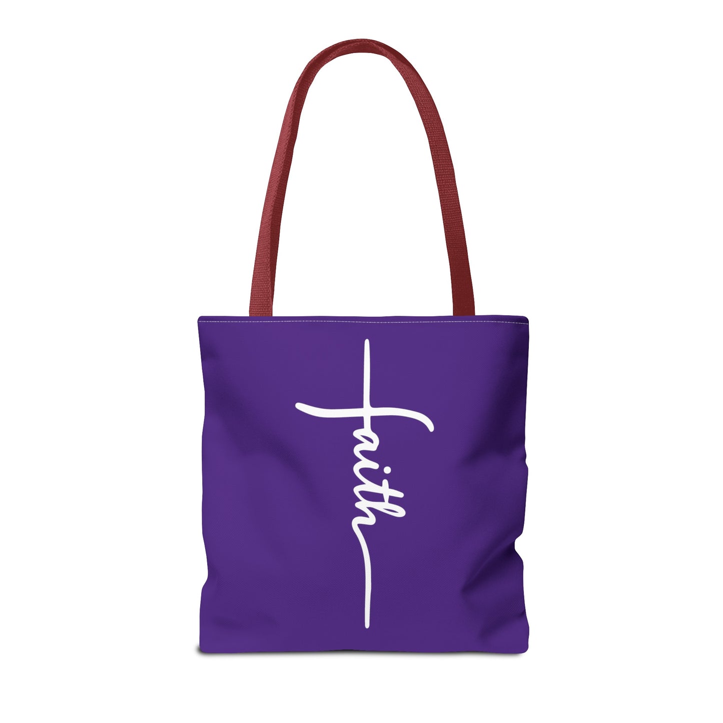 Faith Cross (Purple) Tote Bag (AOP)