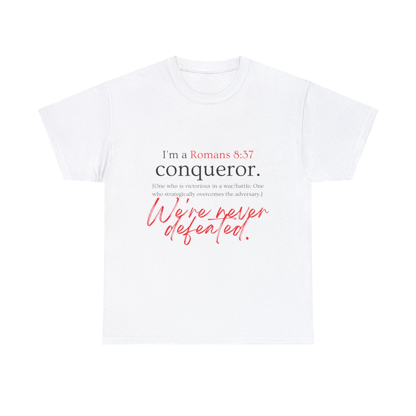 More than a Conqueror Unisex Heavy Cotton Tee