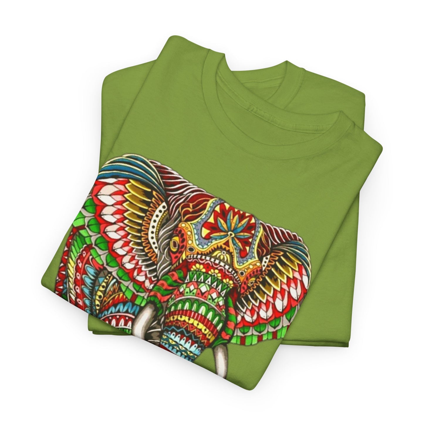 Colored Elephant Unisex Heavy Cotton Tee