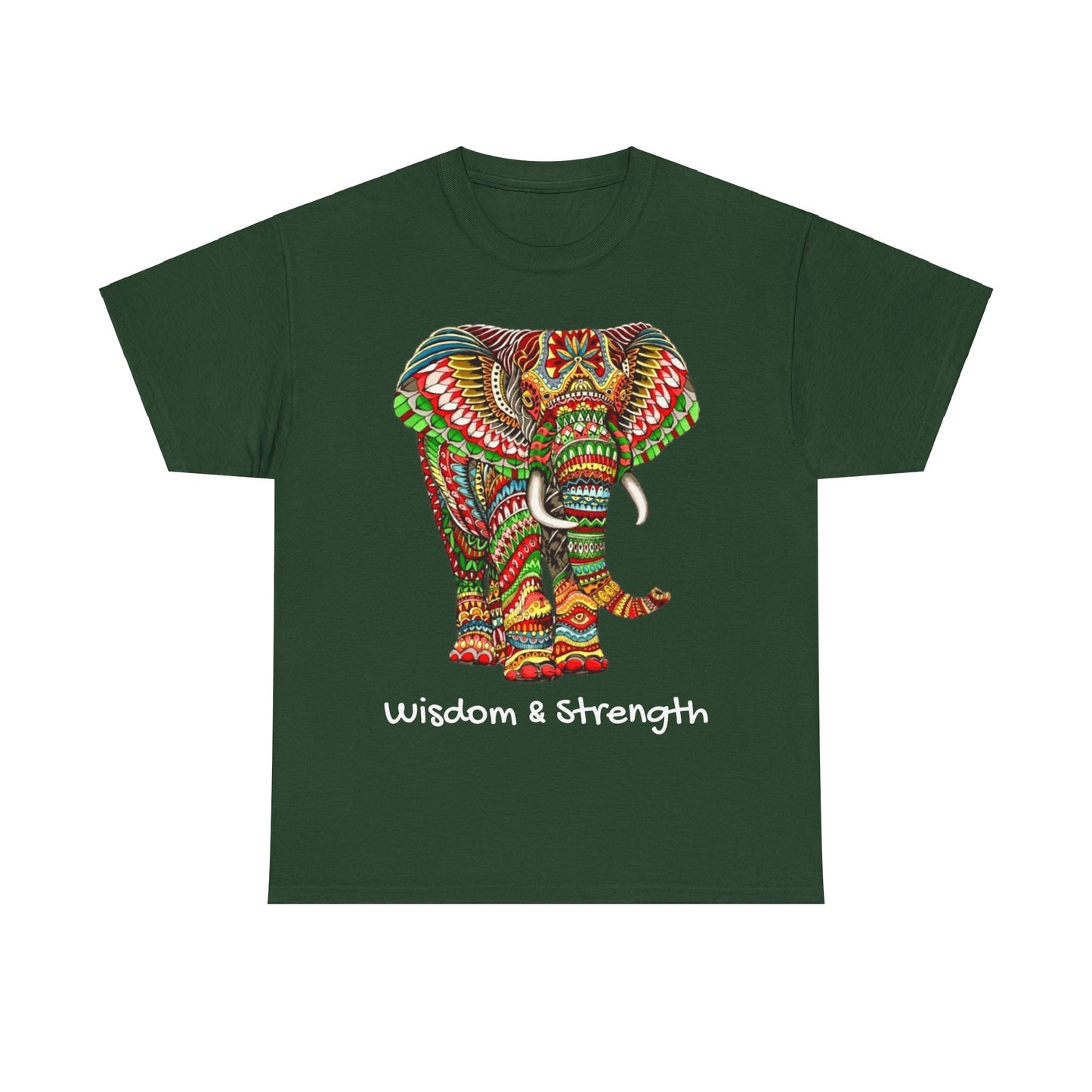 Colored Elephant Unisex Heavy Cotton Tee