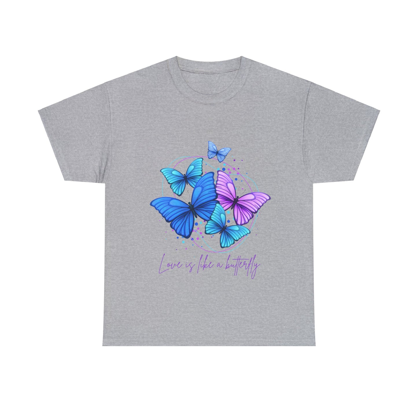 Love is Like a Butterfly Unisex Heavy Cotton Tee