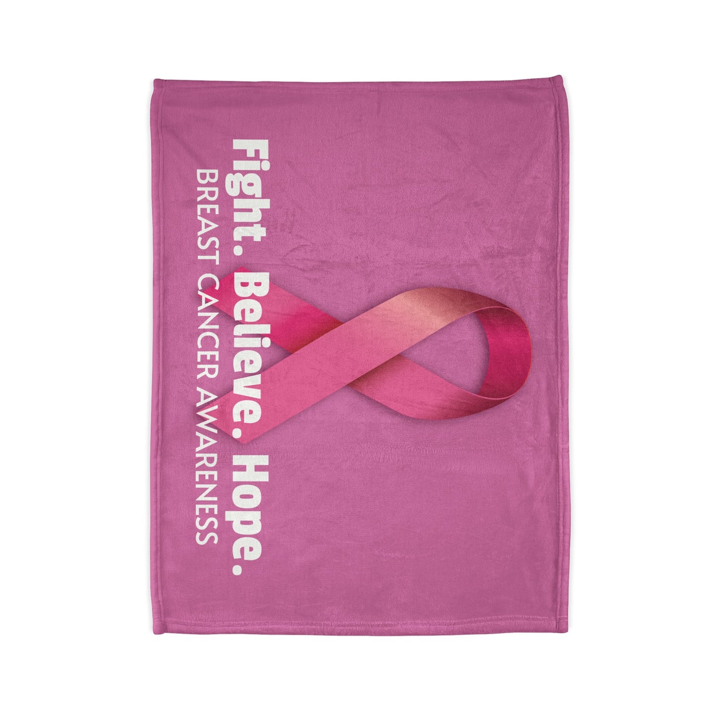 Breast Cancer Awareness Soft Polyester Blanket