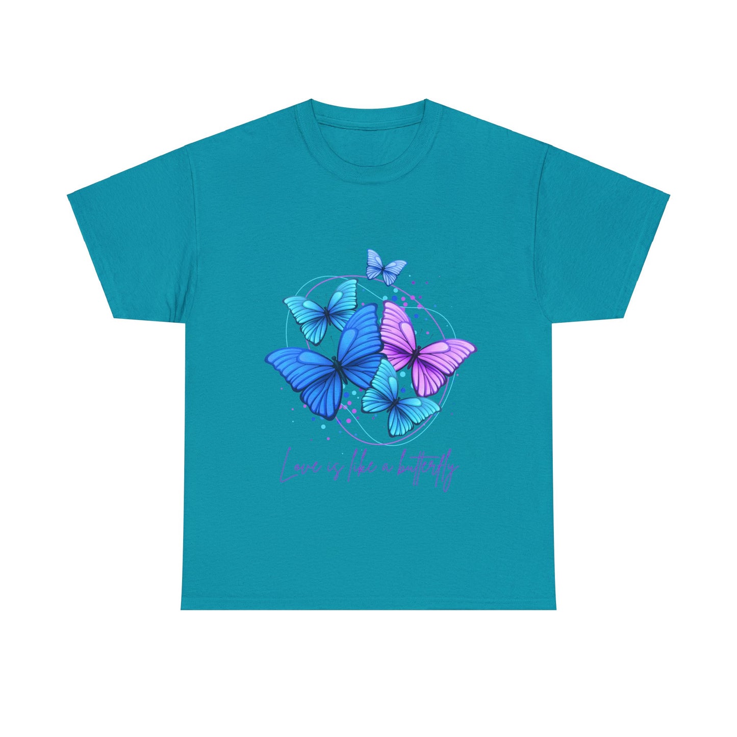 Love is Like a Butterfly Unisex Heavy Cotton Tee