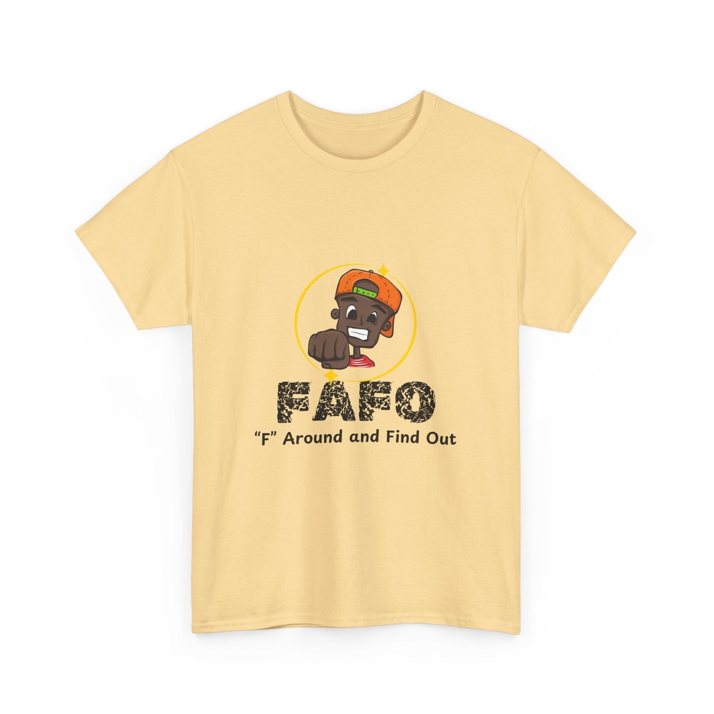F.A.F.O. Unisex Heavy Cotton Tee - Casual Graphic T-Shirt for Fun Expression