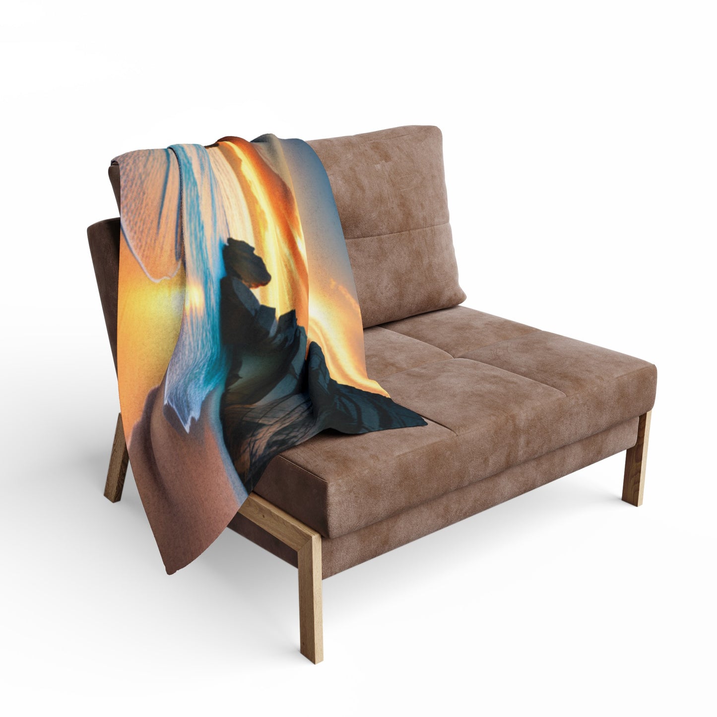 Beach Sunset Arctic Fleece Blanket