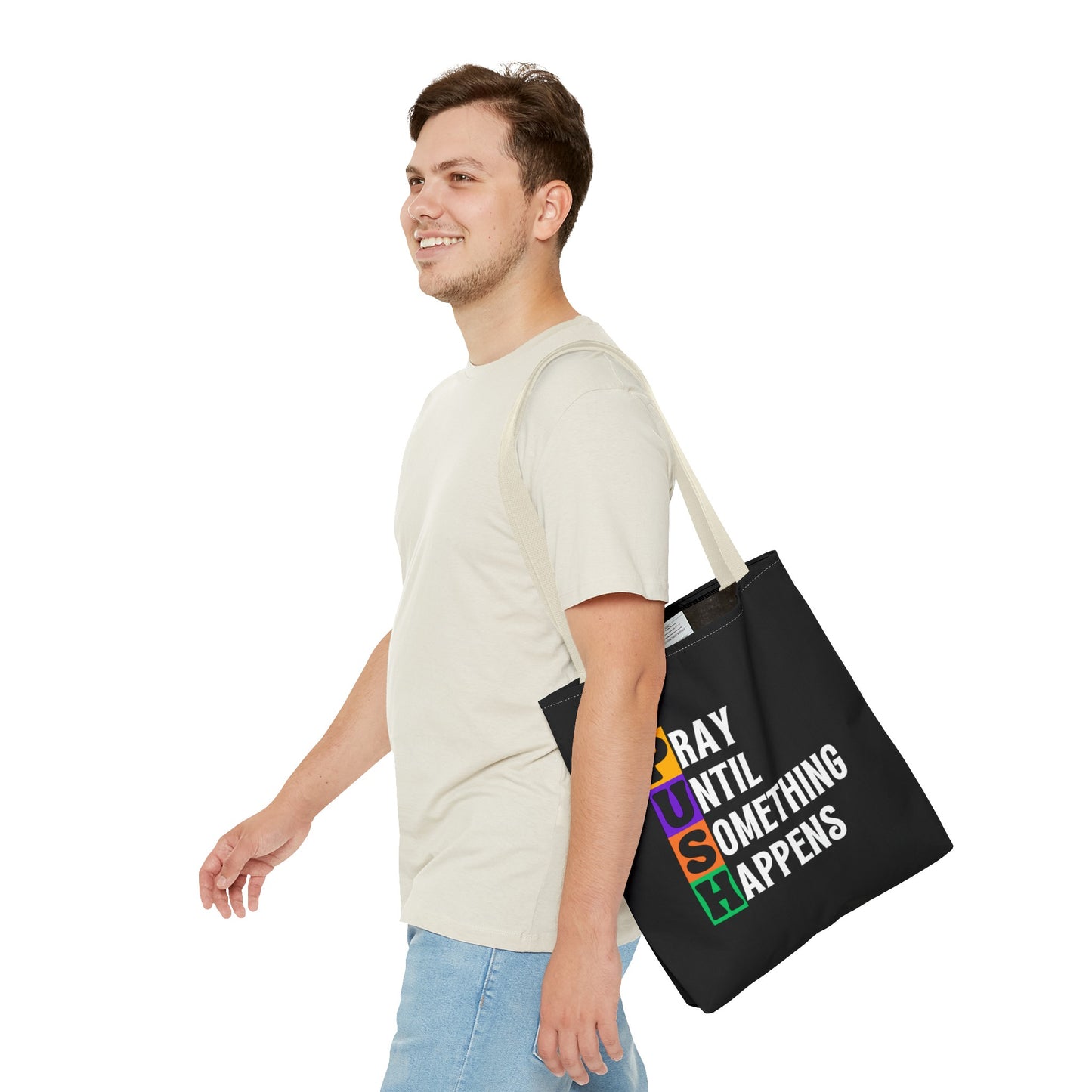 PUSH Tote Bag (AOP)