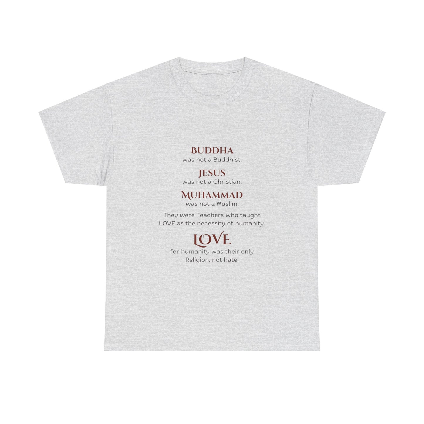 Love is Our Religion Unisex Heavy Cotton Tee