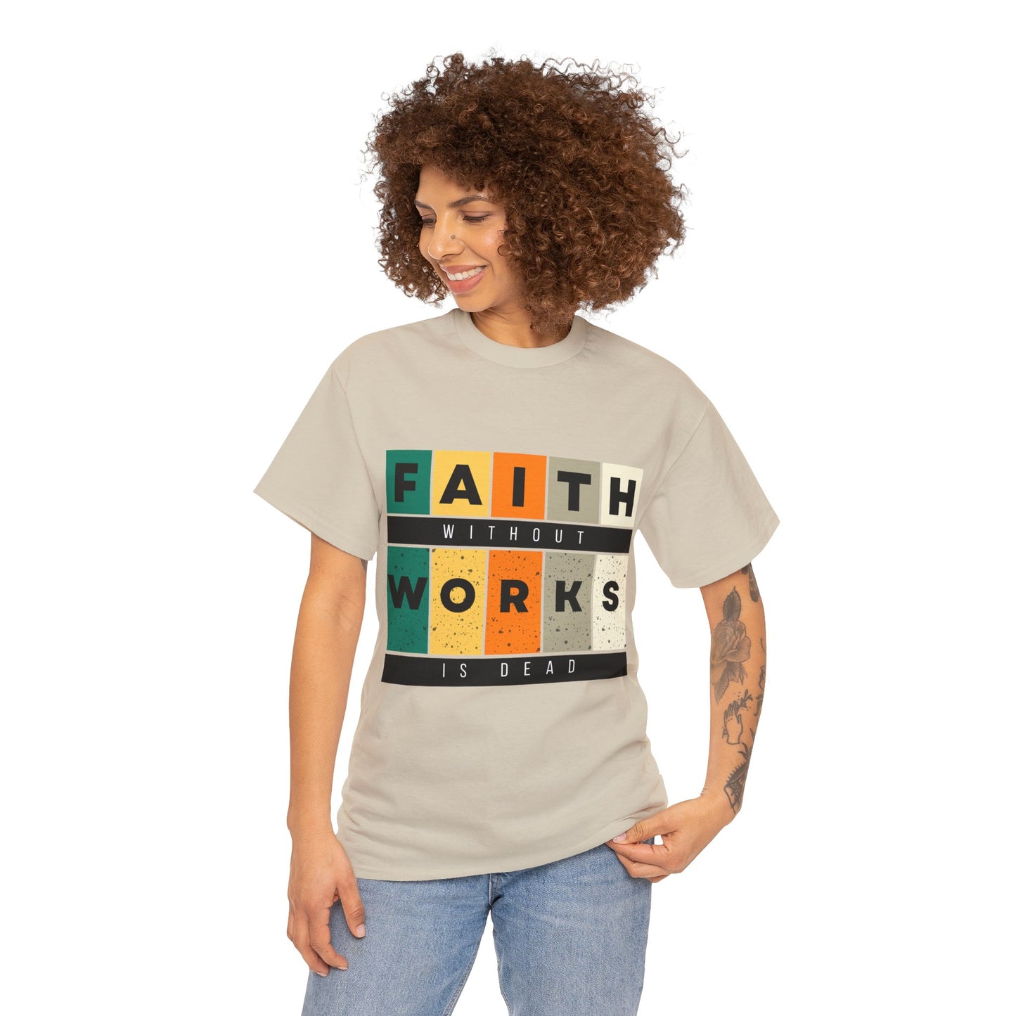 Faith Without Works Unisex Heavy Cotton Tee