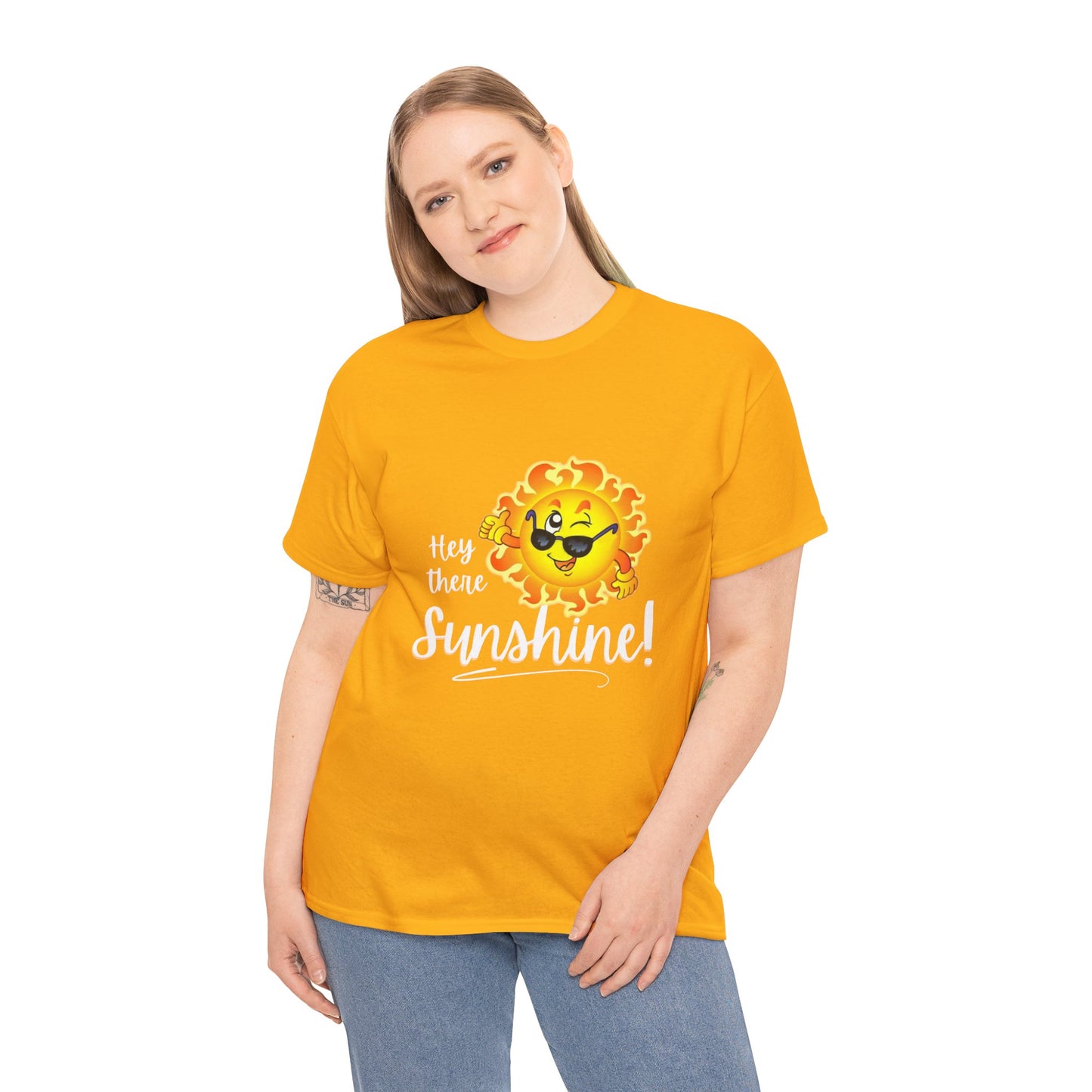 Hey Sunshine Unisex Heavy Cotton Tee