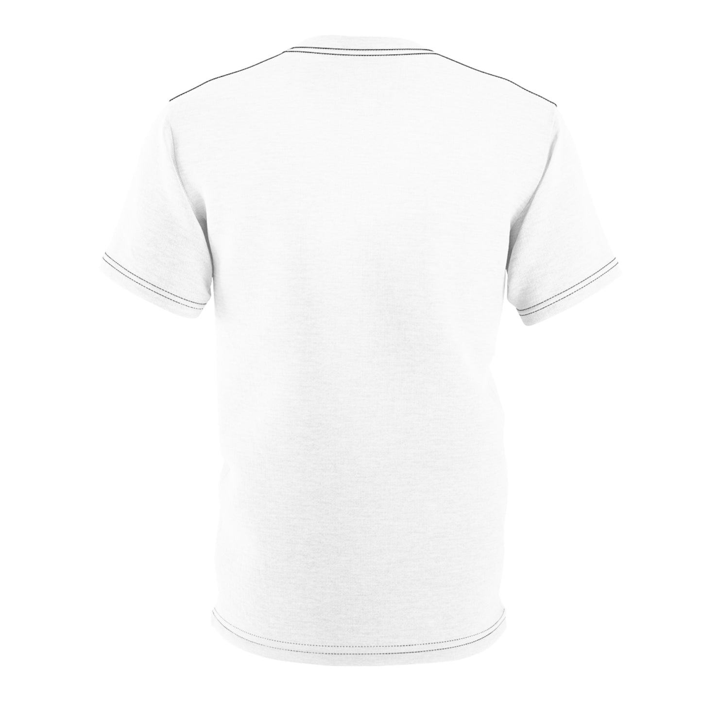 White Kente Print Unisex Cut & Sew Tee (AOP)