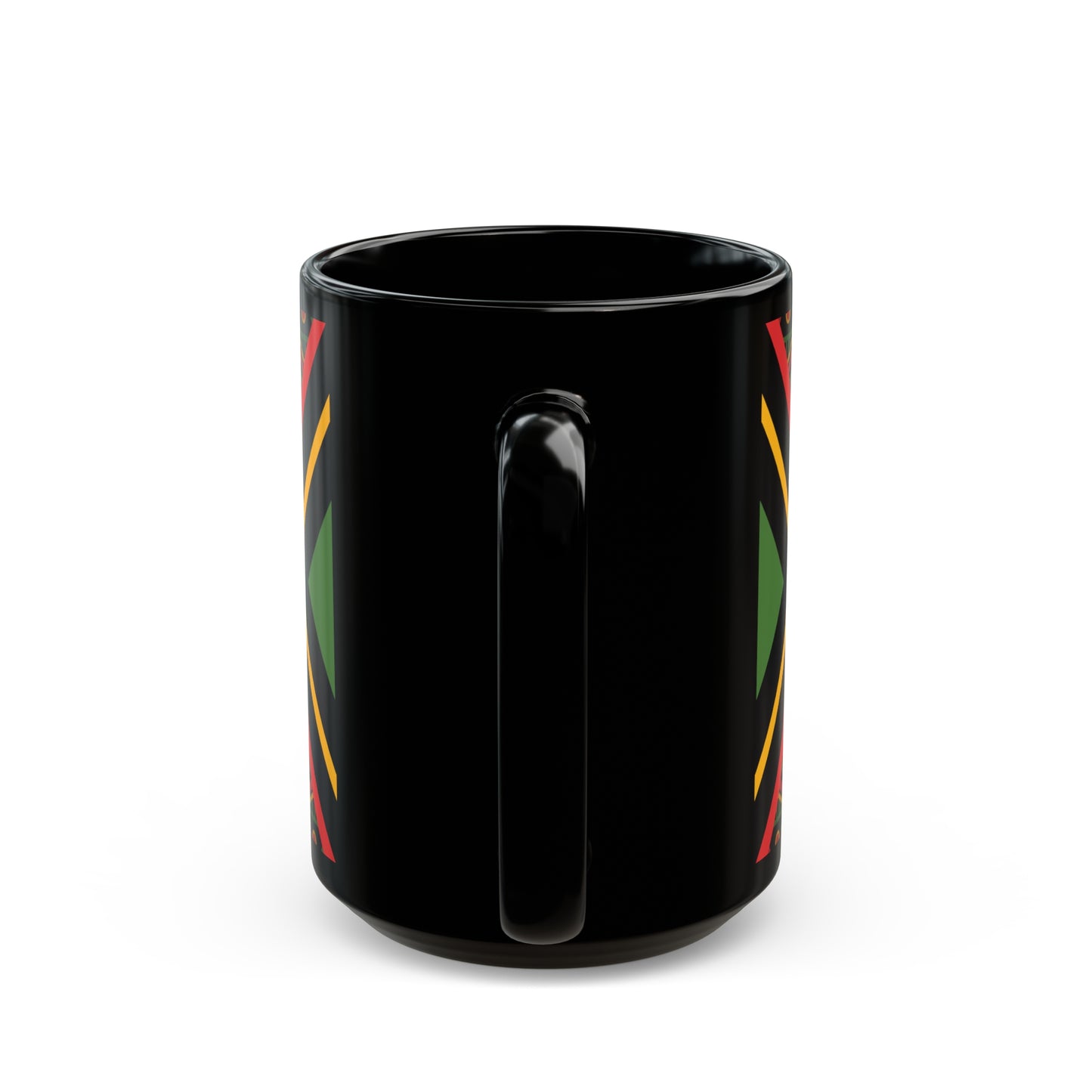 Kente Print Black Mug (11oz, 15oz)