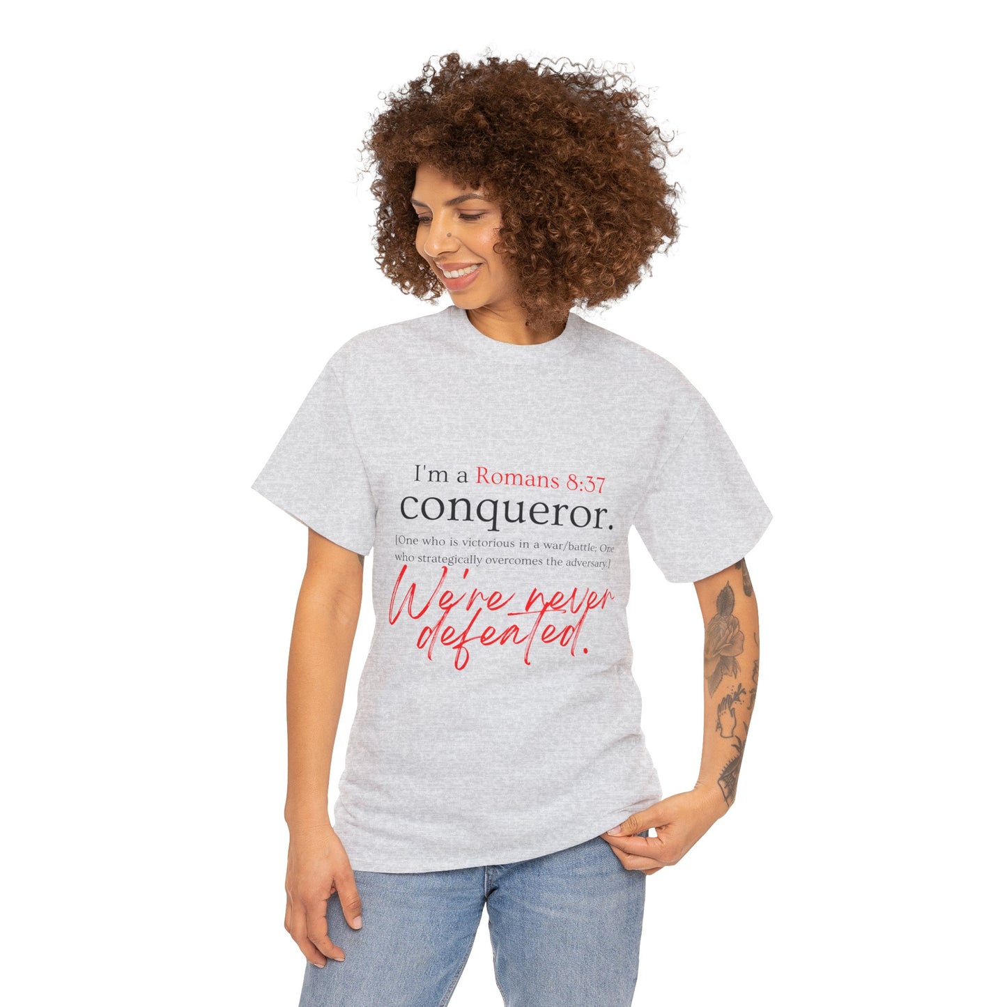 More than a Conqueror Unisex Heavy Cotton Tee