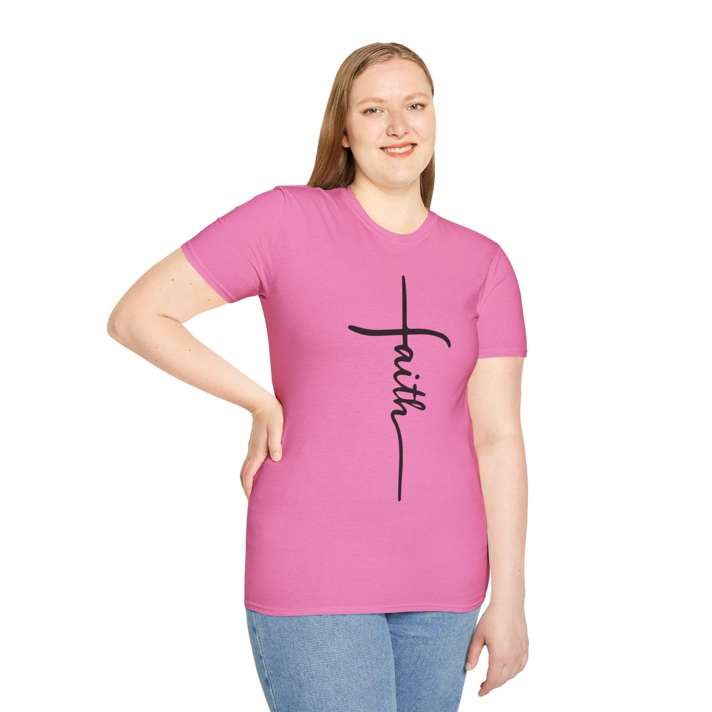 Faith Cross Unisex Softstyle T-Shirt