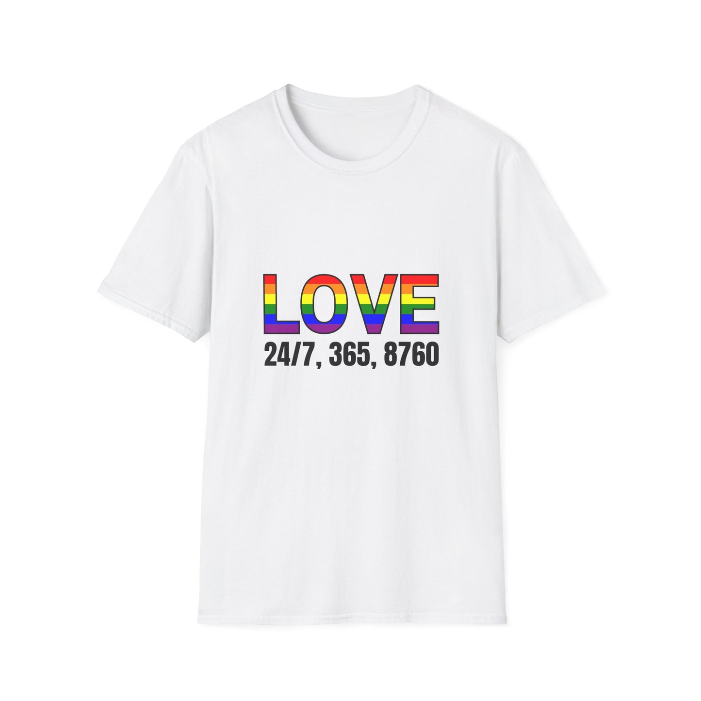 Unisex Love T-Shirt | Pride, LGBTQ+ Gift, Everyday Wear, Casual Fashion, Rainbow Tee